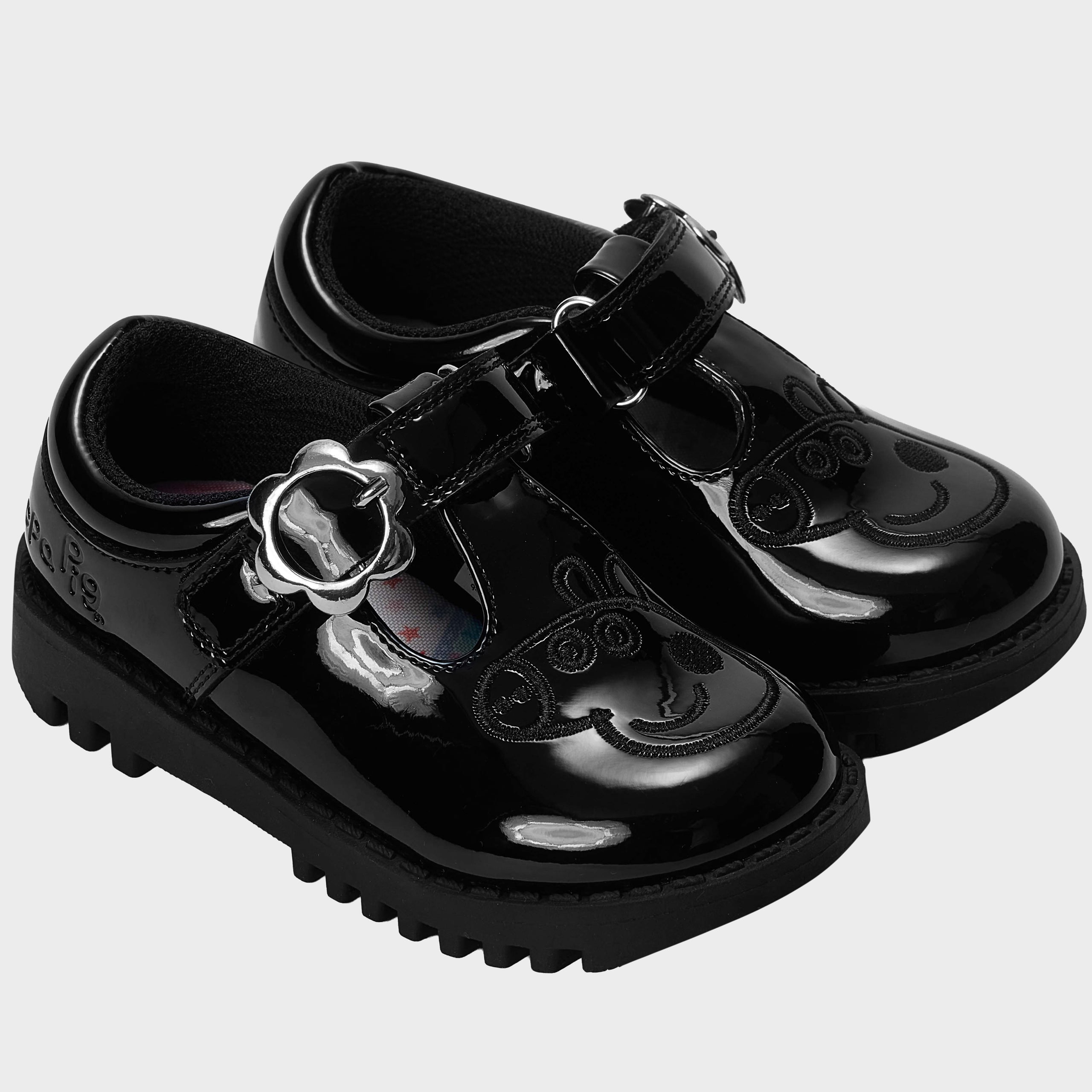 Peppa Pig Flower Buckle School Shoes