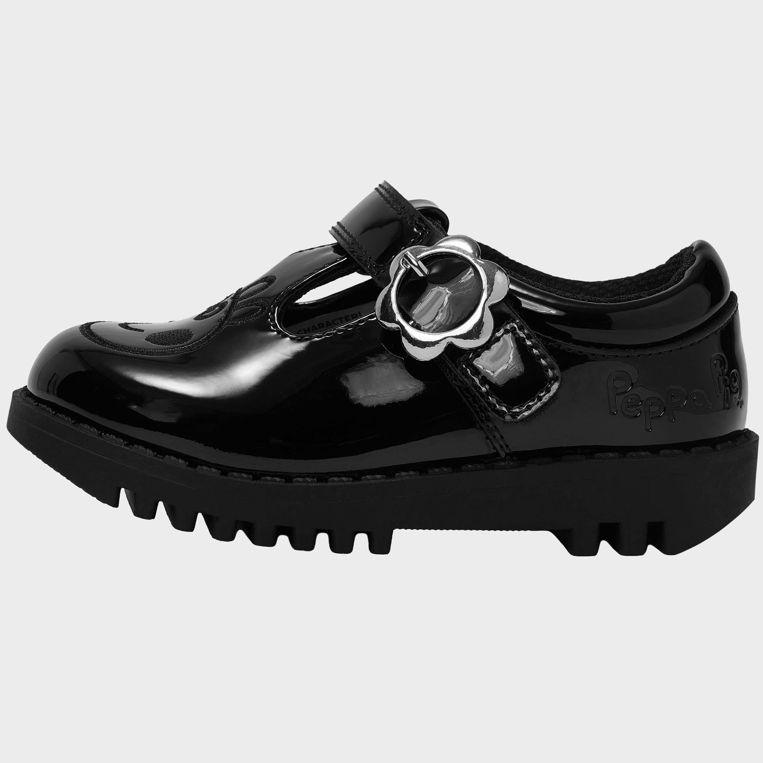 Peppa Pig Flower Buckle School Shoes