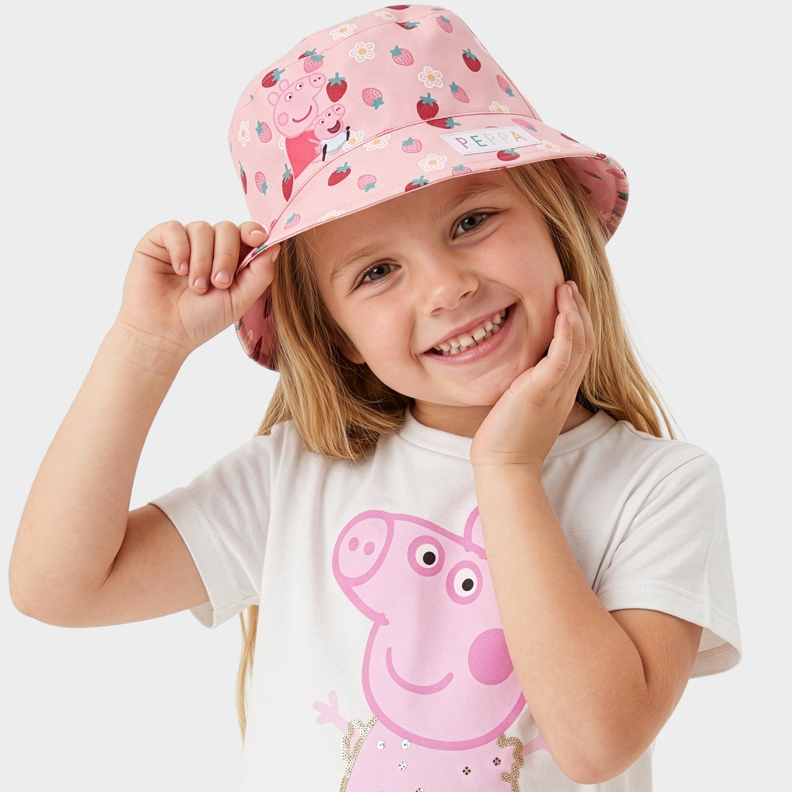 Peppa Pig And Evie Strawberries Bucket Hat