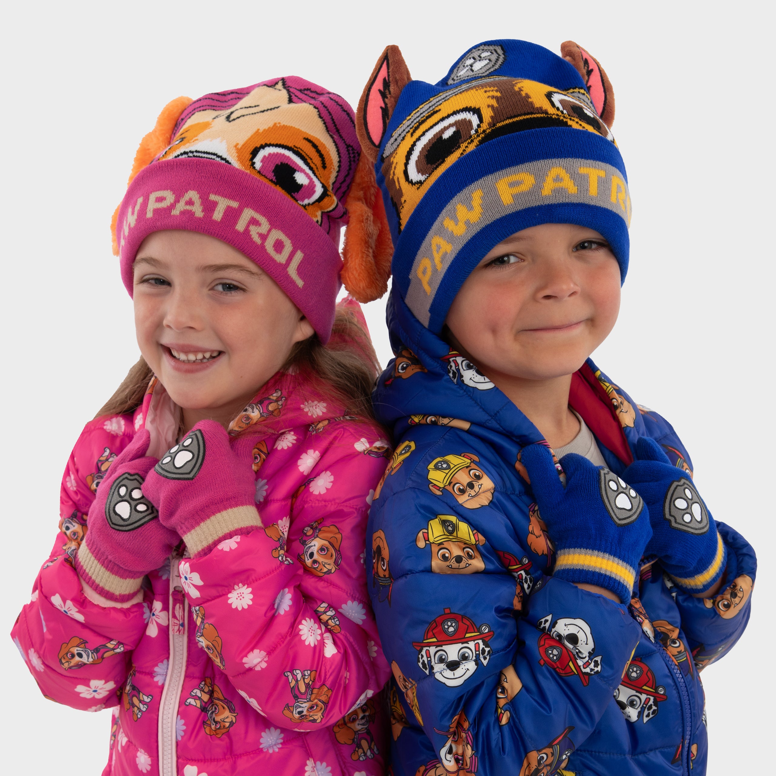 Paw Patrol Skye Hat and Gloves Winter Set