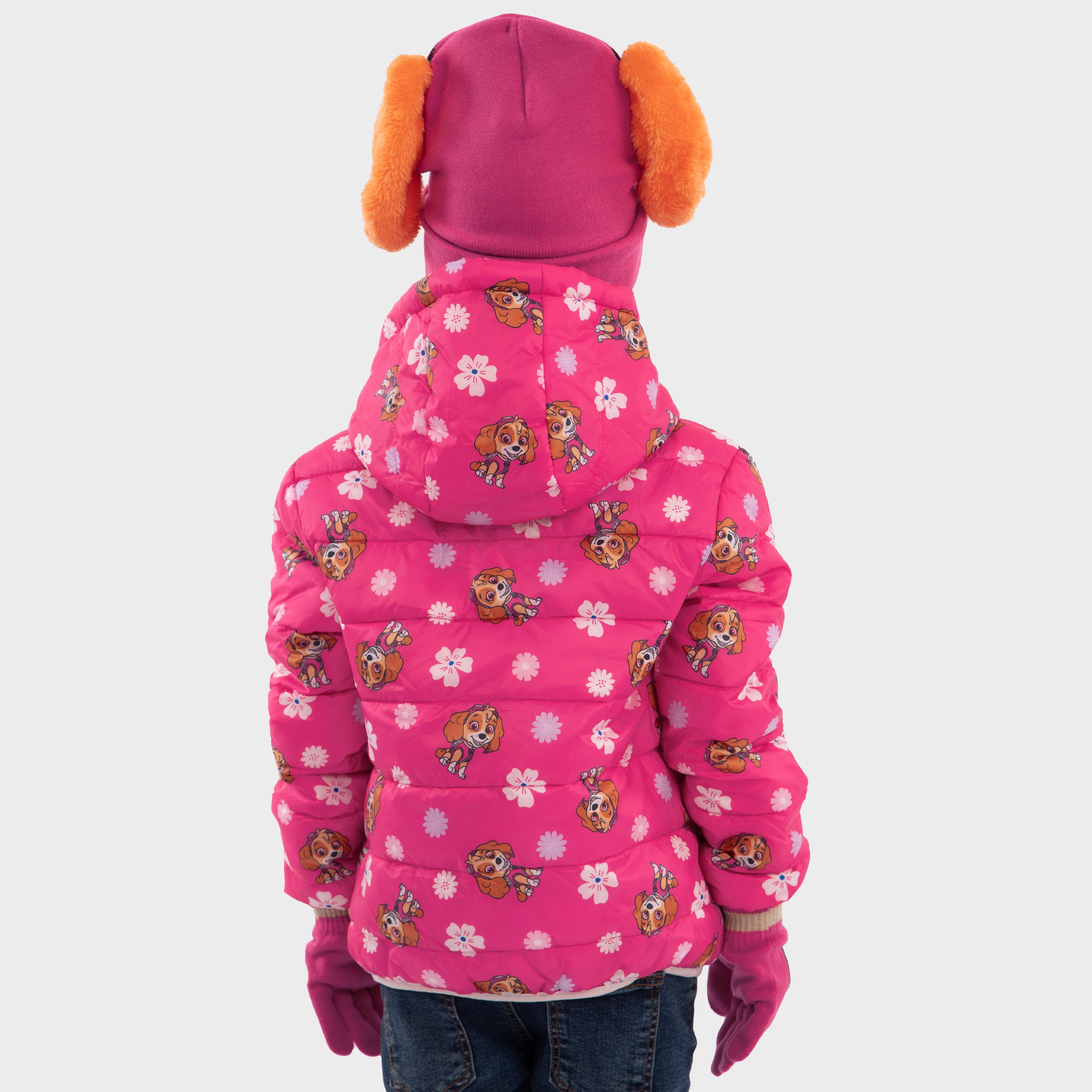 Paw Patrol Skye Hat and Gloves Winter Set