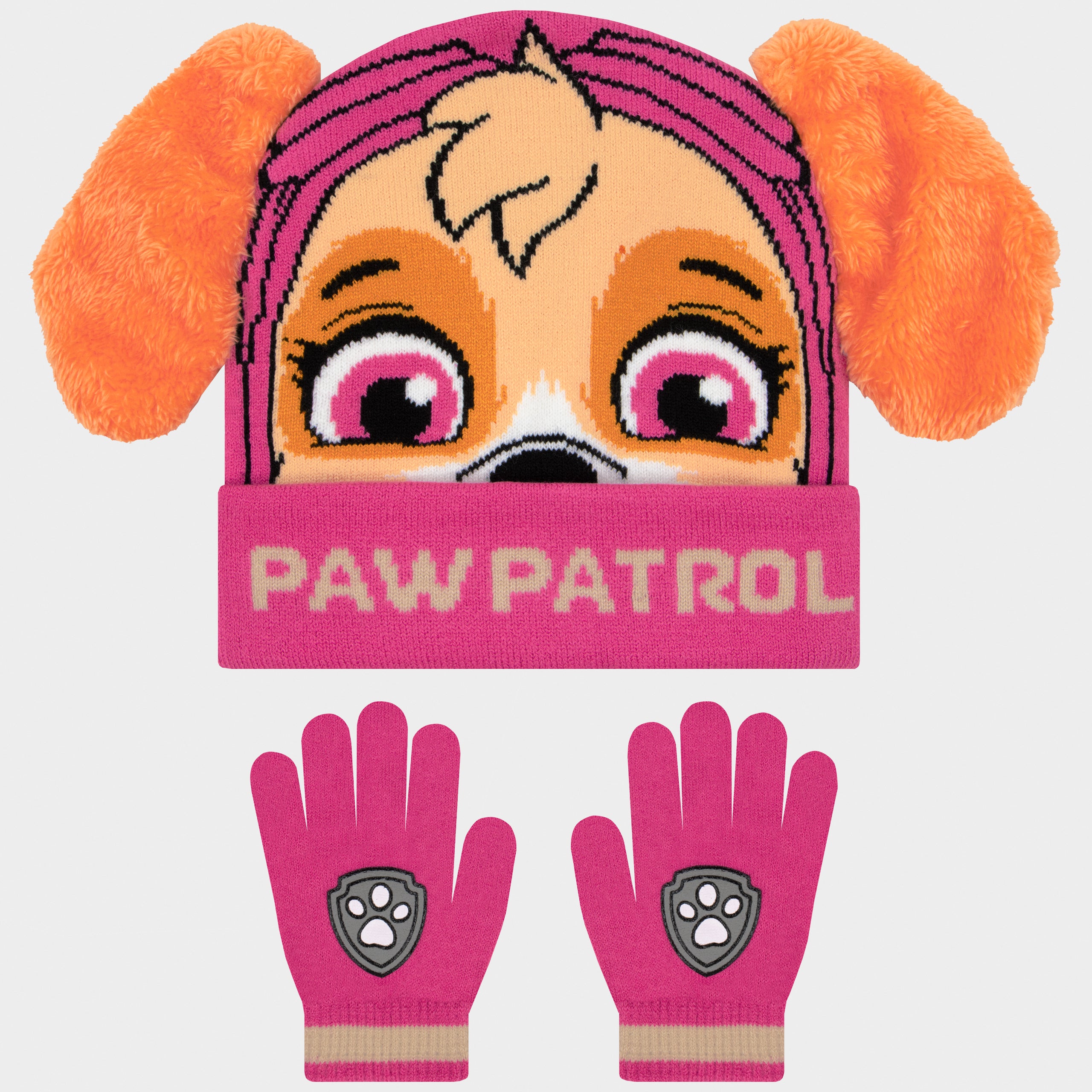 Paw Patrol Skye Hat and Gloves Winter Set