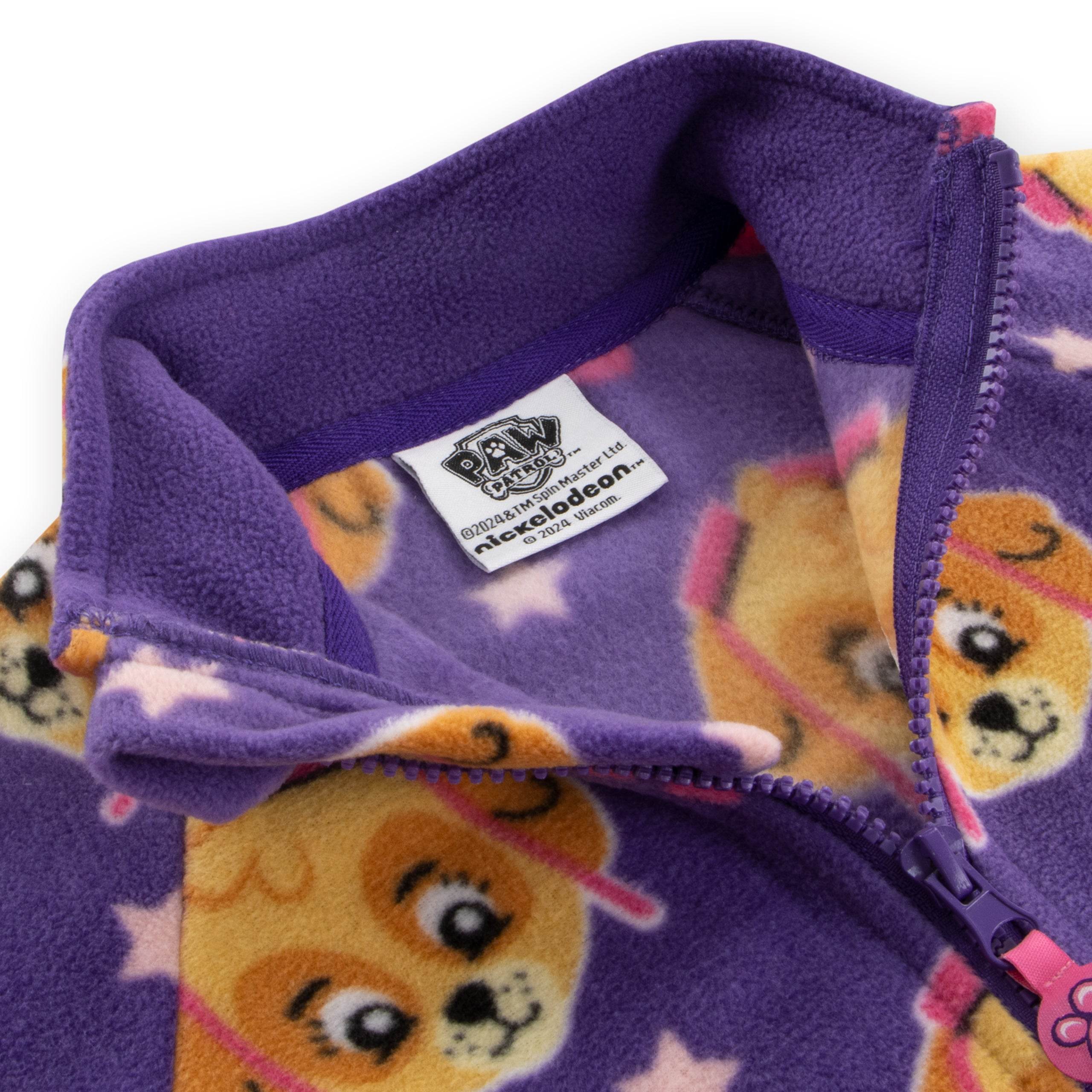 Paw Patrol Girls Puffer Coat | Skye Themed Pink Padded Jacket With Hood