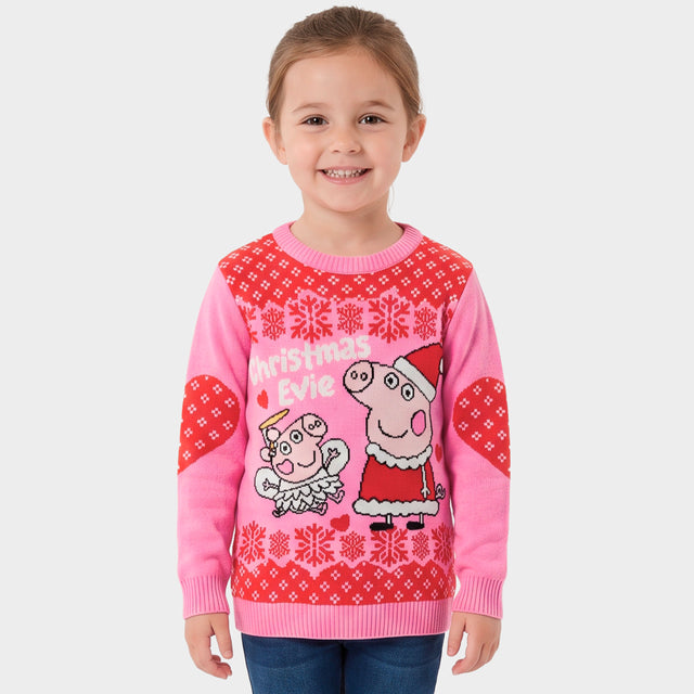 Peppa Pig And Evie Christmas Jumper