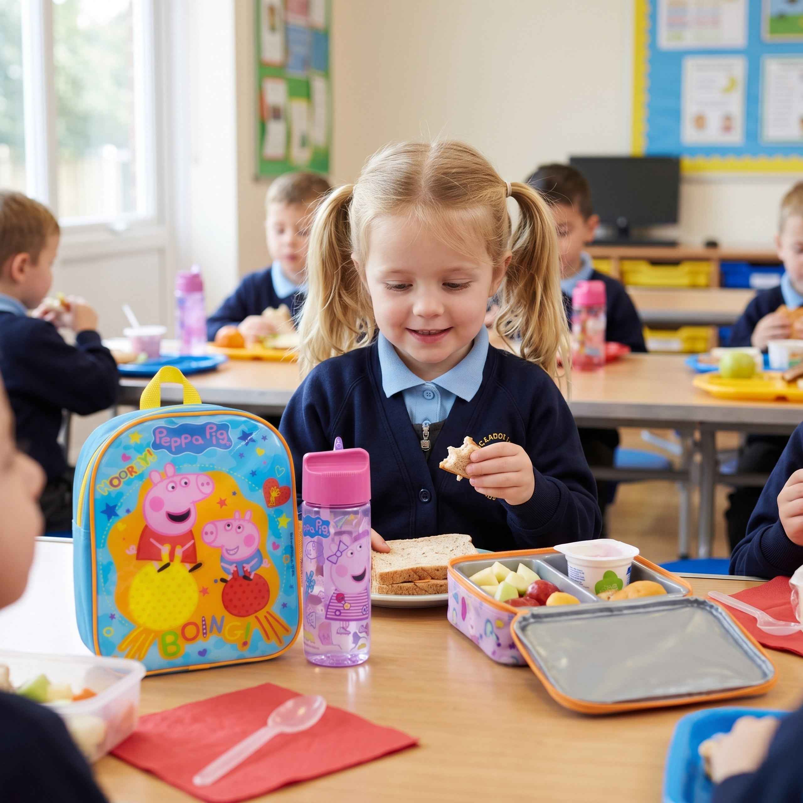 Peppa Pig Space Hopper Lunch Bag Backpack