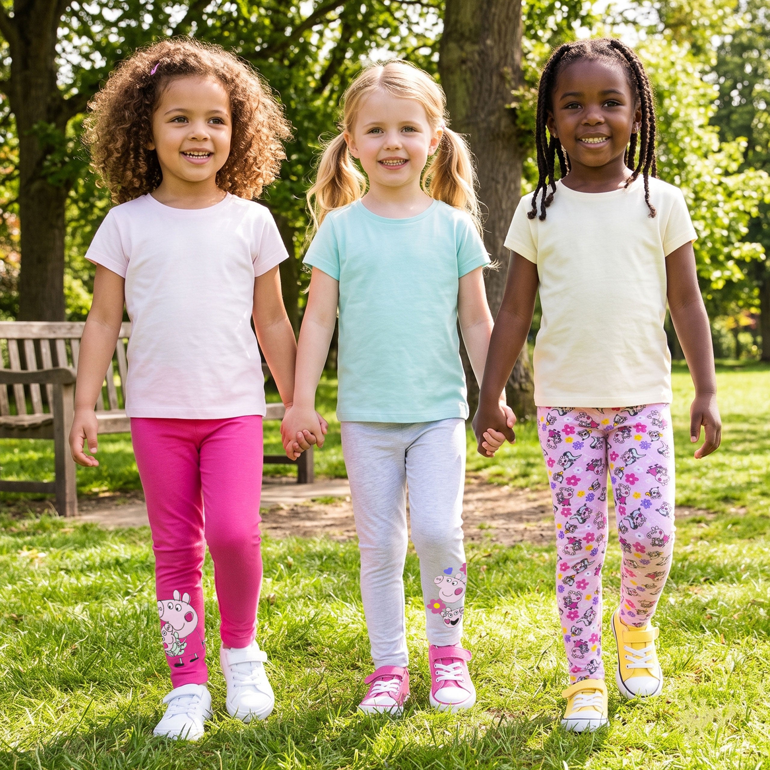 Peppa Pig Flower 3 Pack Leggings
