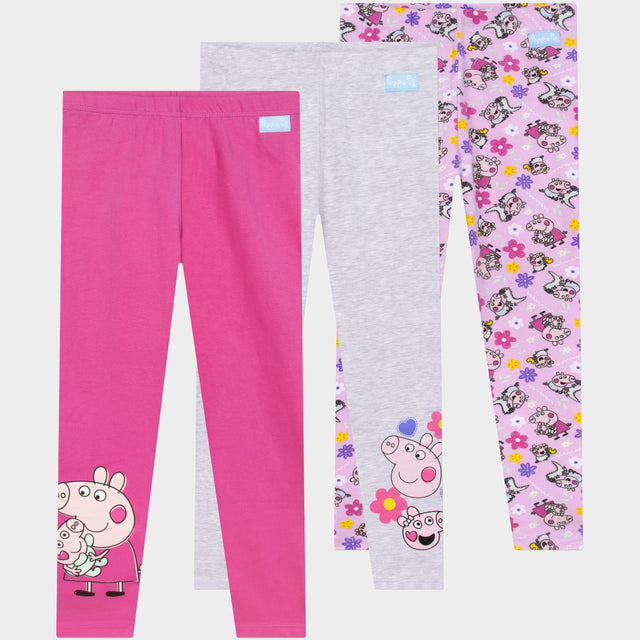 Peppa Pig Flower 3 Pack Leggings