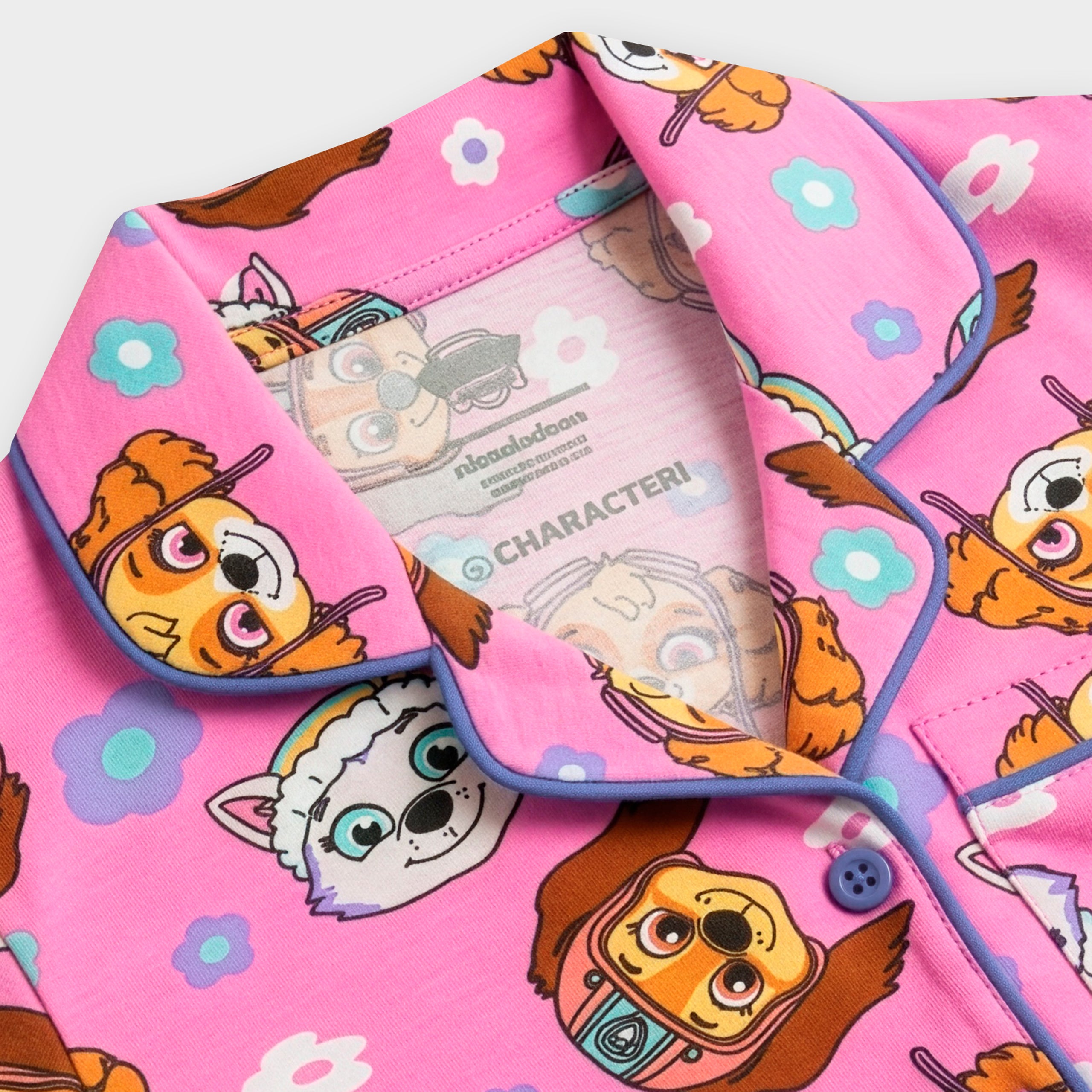 Paw Patrol Liberty Skye & Everest Short Button Up Pyjamas