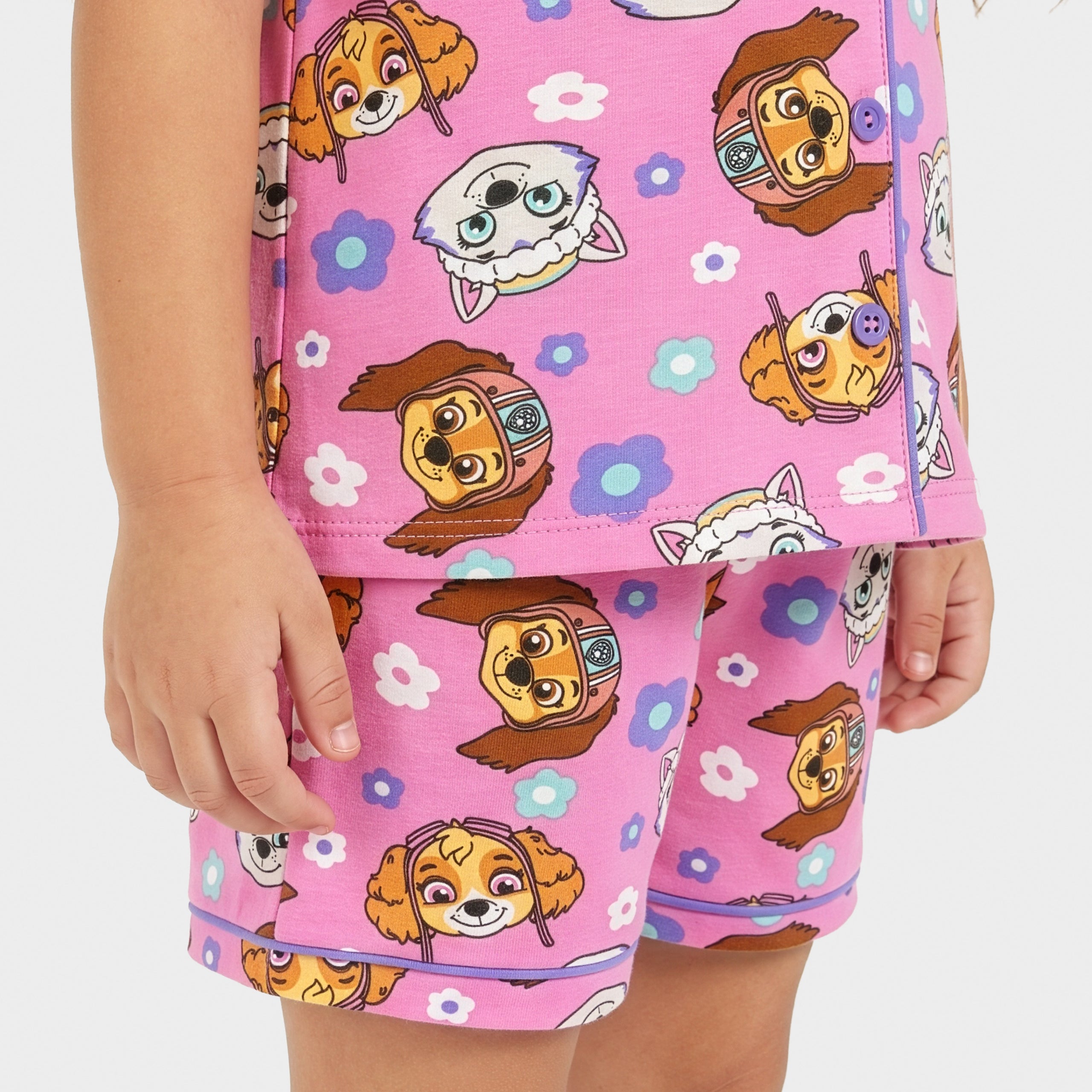 Paw Patrol Liberty Skye & Everest Short Button Up Pyjamas