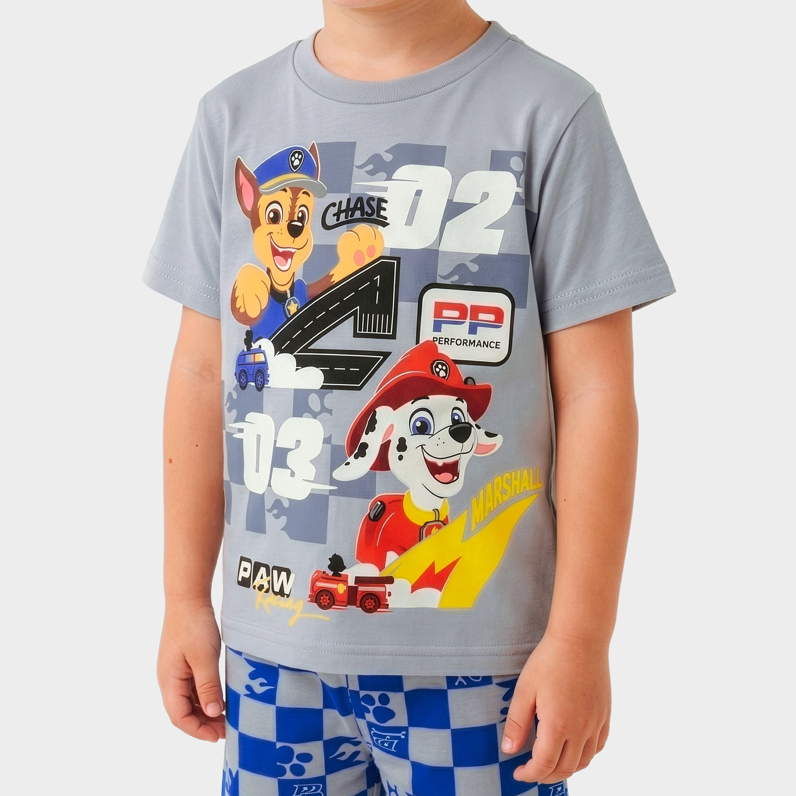 Paw Patrol Chase And Marshall Racer Short Pyjamas