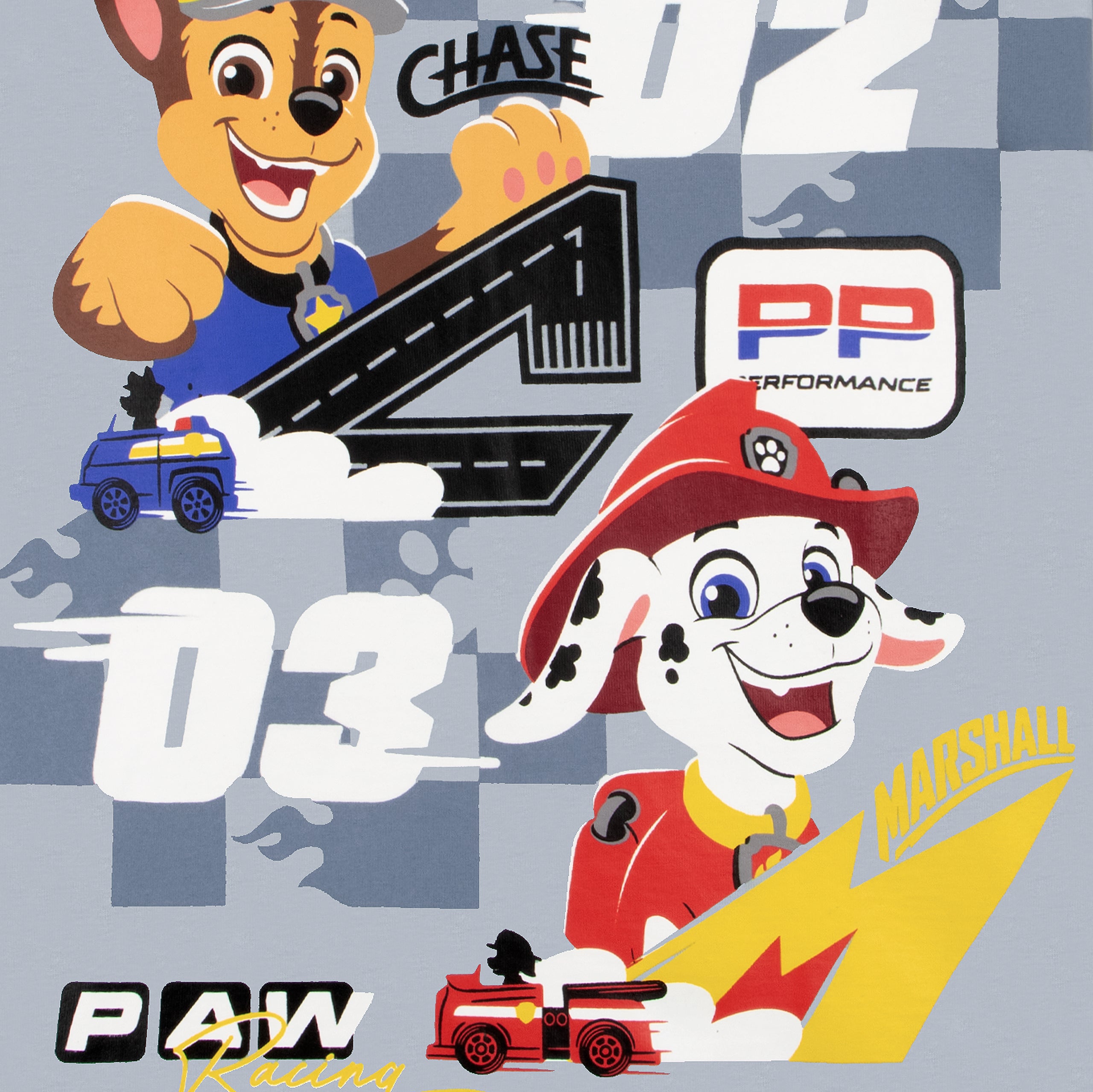 Paw Patrol Chase And Marshall Racer Short Pyjamas