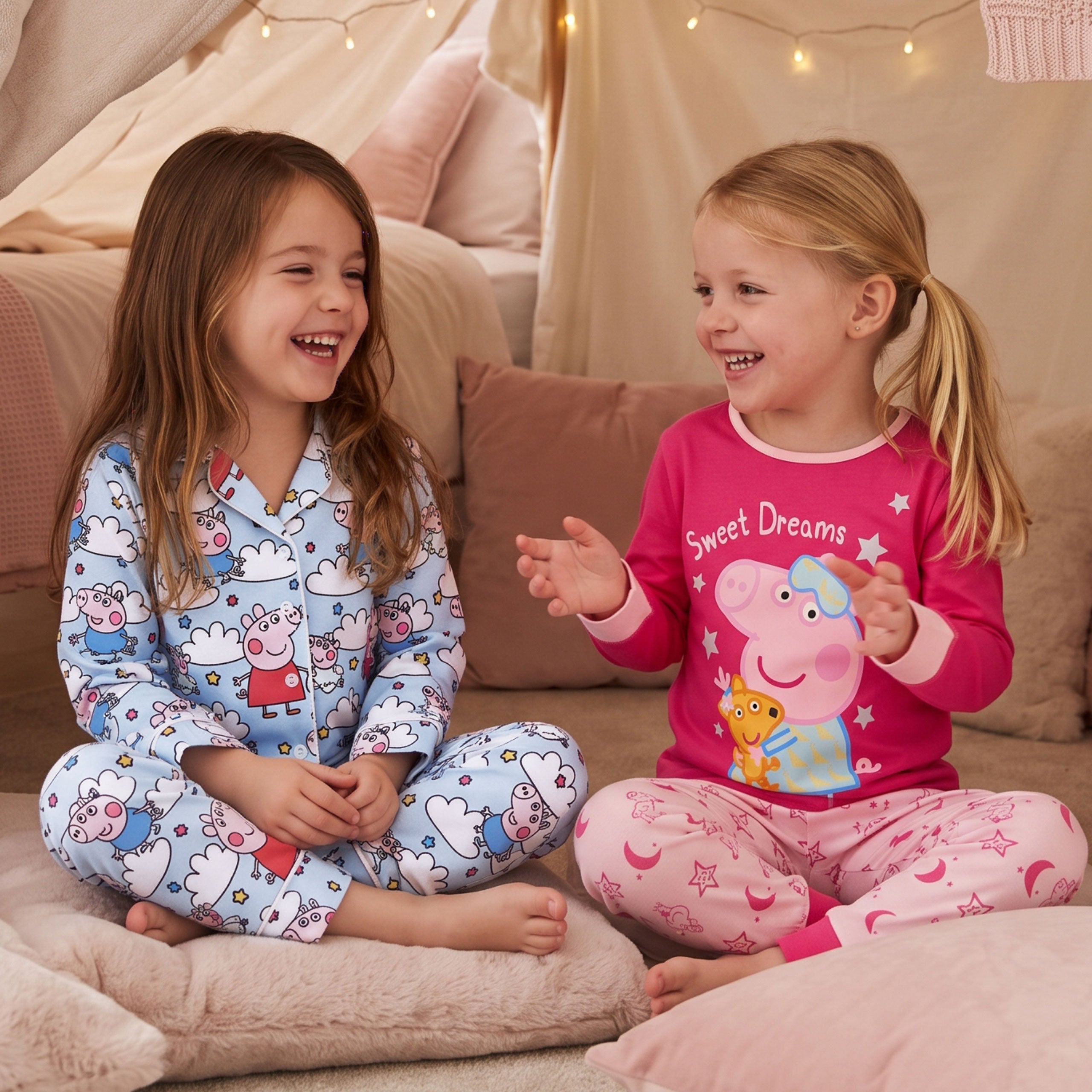 Peppa Pig George & Evie Fleece Pyjamas