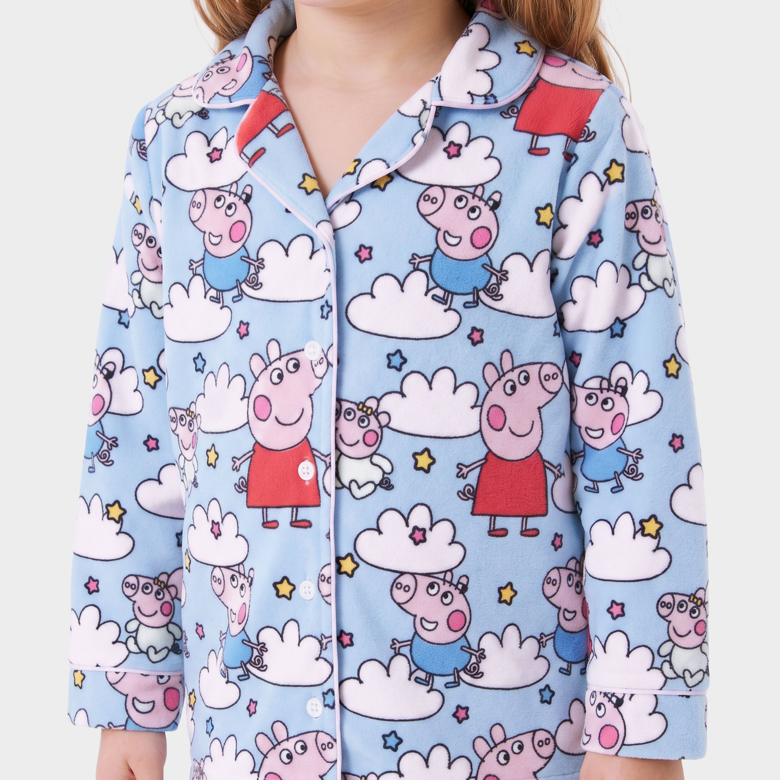 Peppa Pig George & Evie Fleece Pyjamas