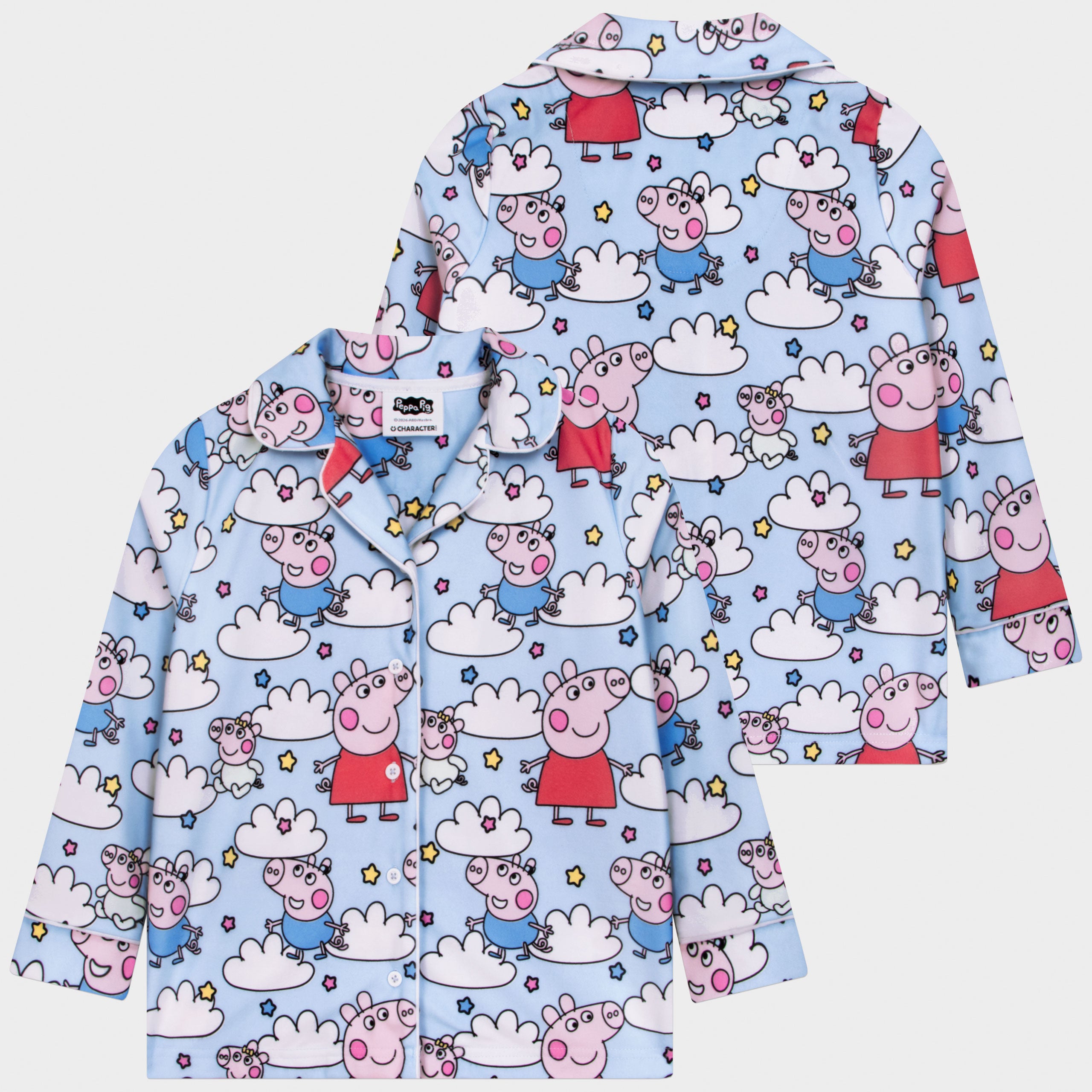 Peppa Pig George & Evie Fleece Pyjamas