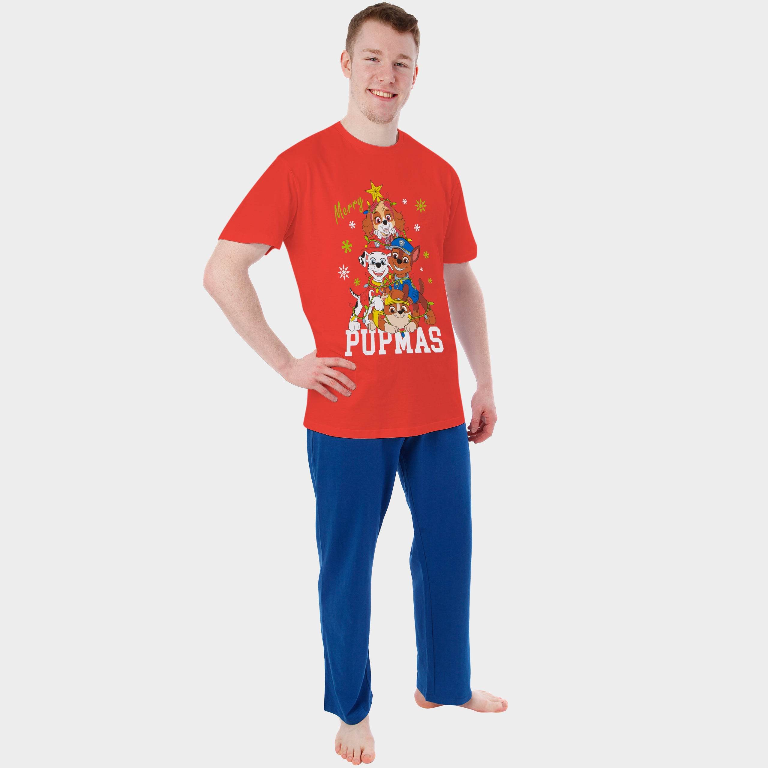 Pyjama Paw Patrol Jungle Pups Garçon - Haut Manches Courtes Et Shorts - 100% Polyester - Officiel Licencié