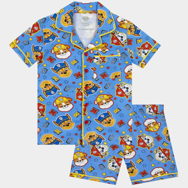 Paw Patrol Short Pyjama Set | Chase, Marshall & Rubble Boys Pjs