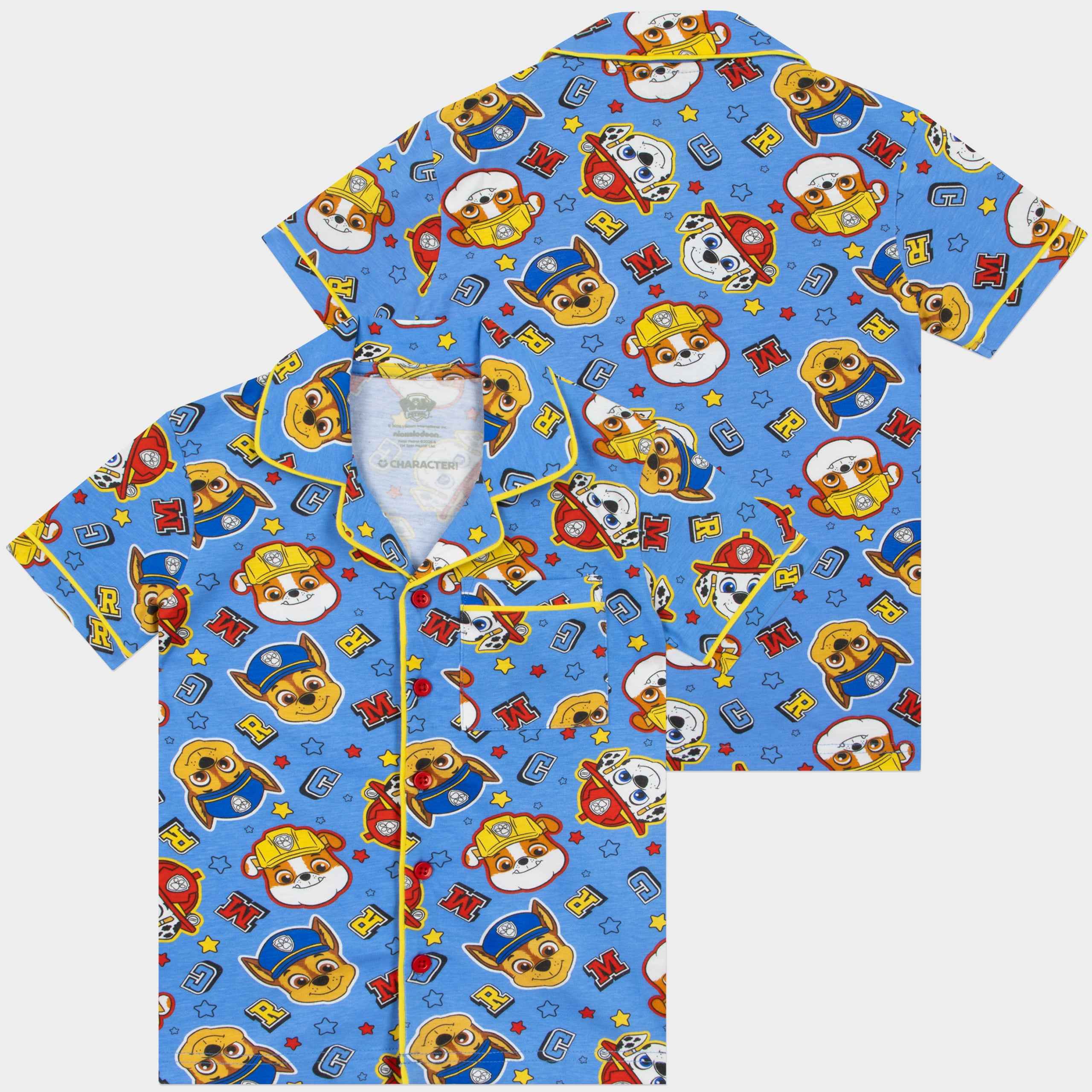 Paw Patrol Short Pyjama Set | Chase, Marshall & Rubble Boys Pjs