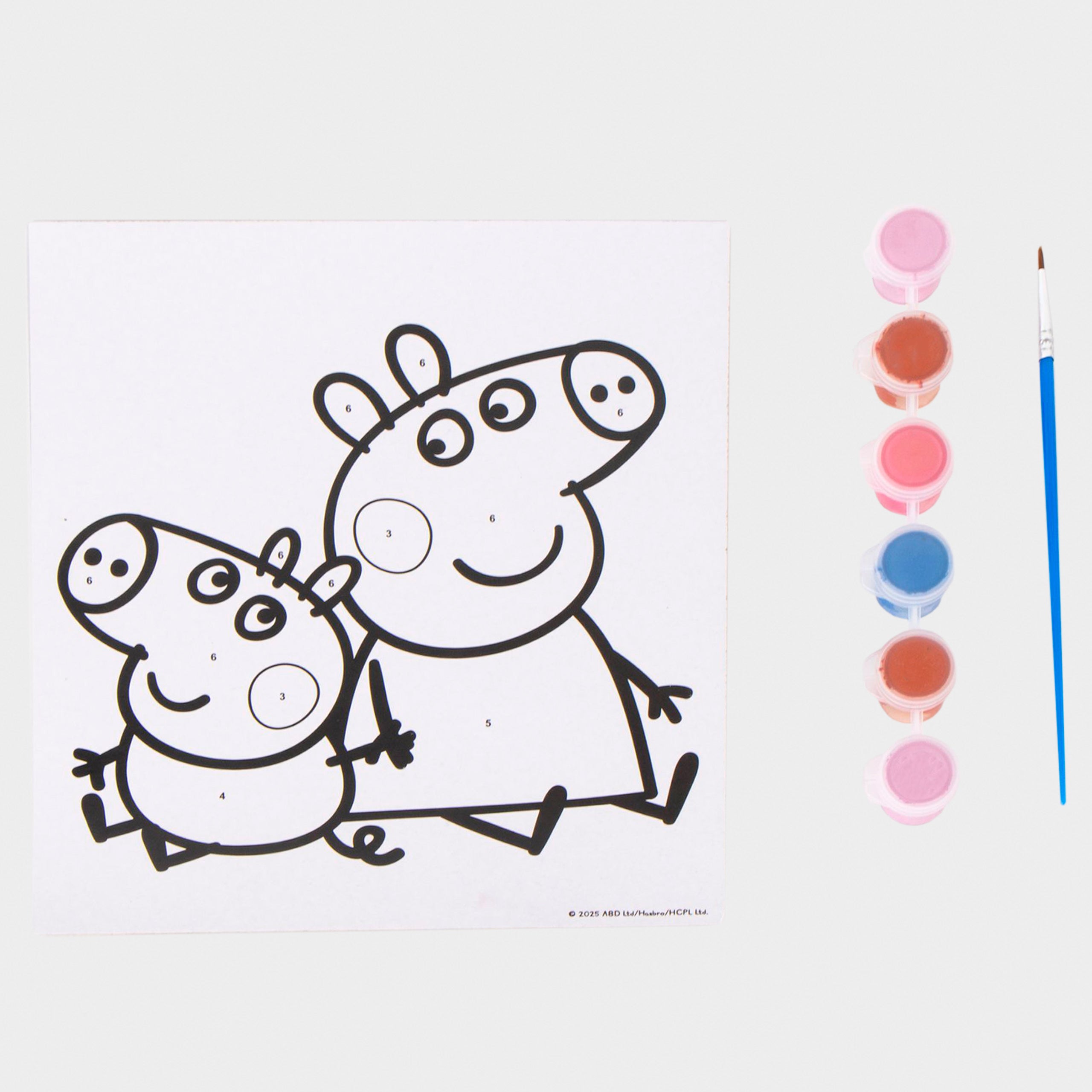 Peppa Pig Paint By Numbers Craft Set