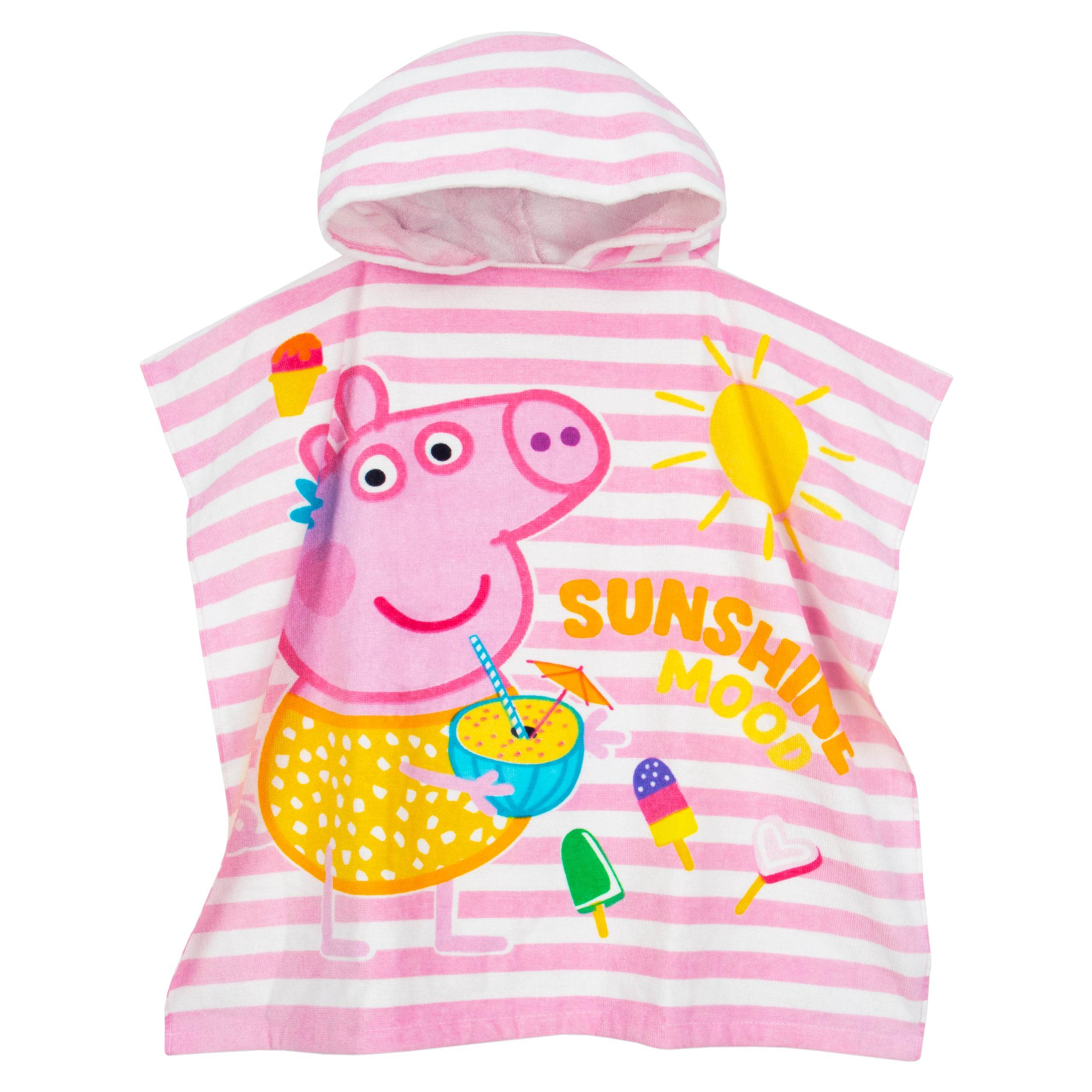 Striped Peppa Pig Towel Poncho - Character.com