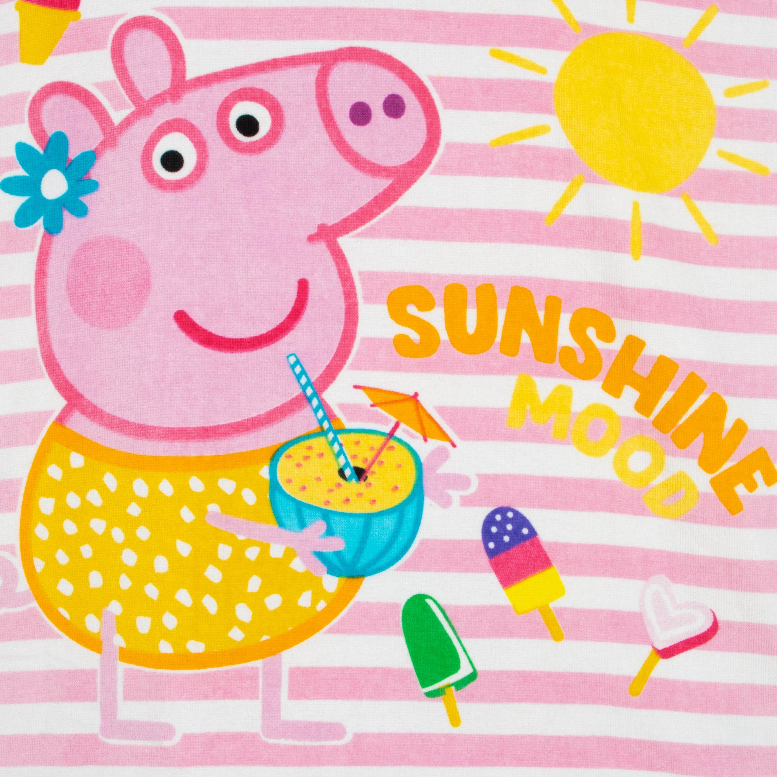 Striped Peppa Pig Towel Poncho - Character.com