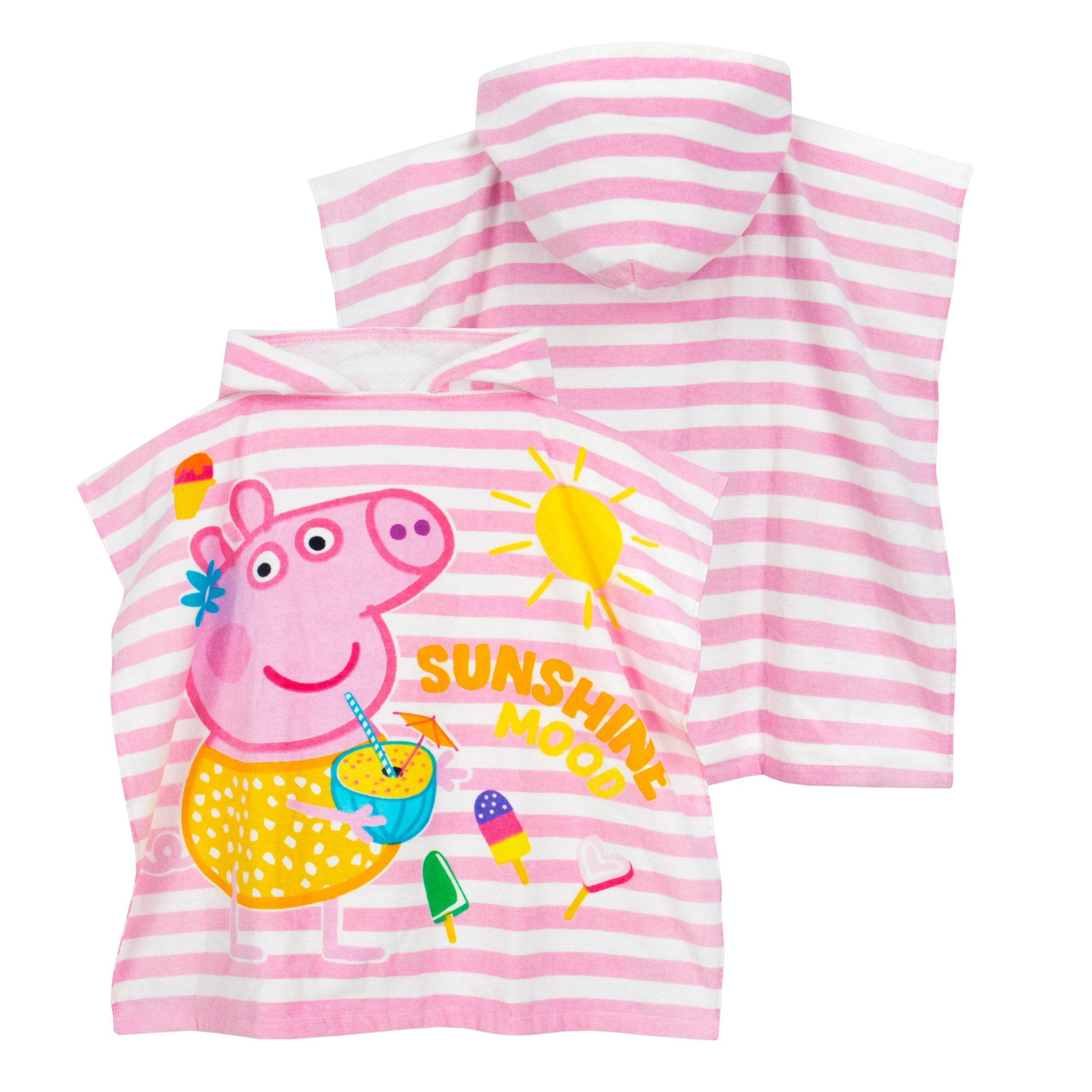 Striped Peppa Pig Towel Poncho - Character.com