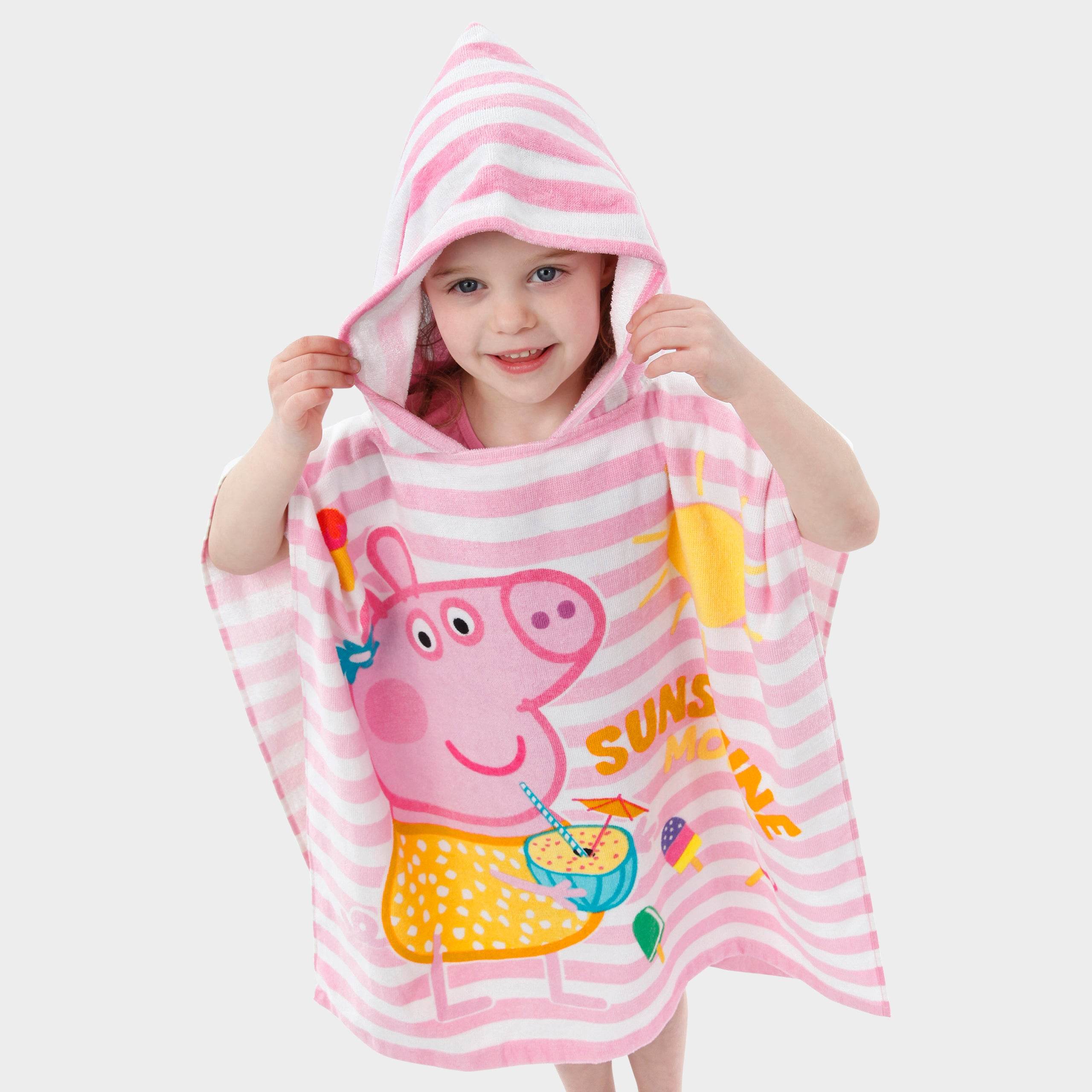 Striped Peppa Pig Towel Poncho - Character.com