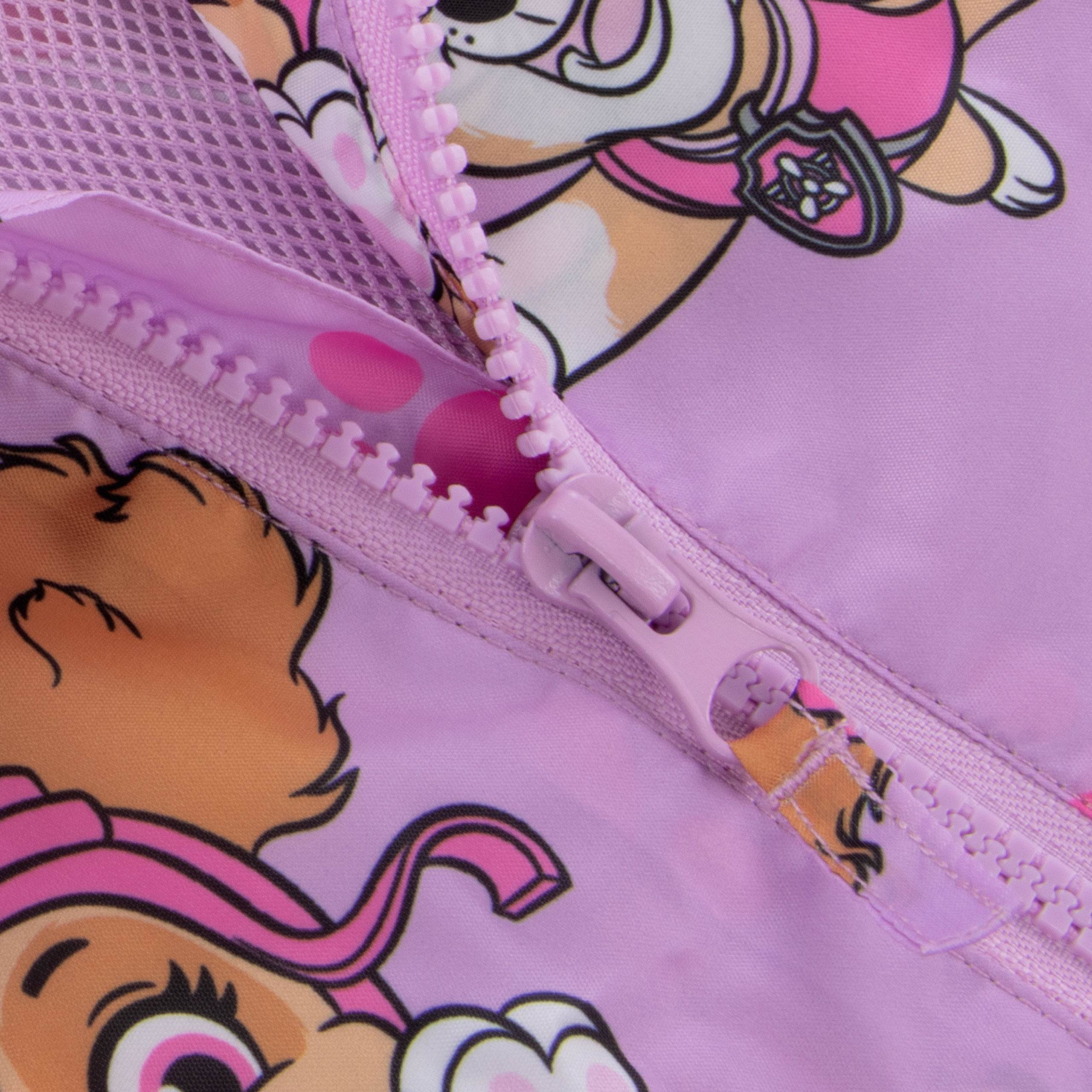 Paw Patrol Pink Skye & Paw Print Hooded Raincoat - Character.com