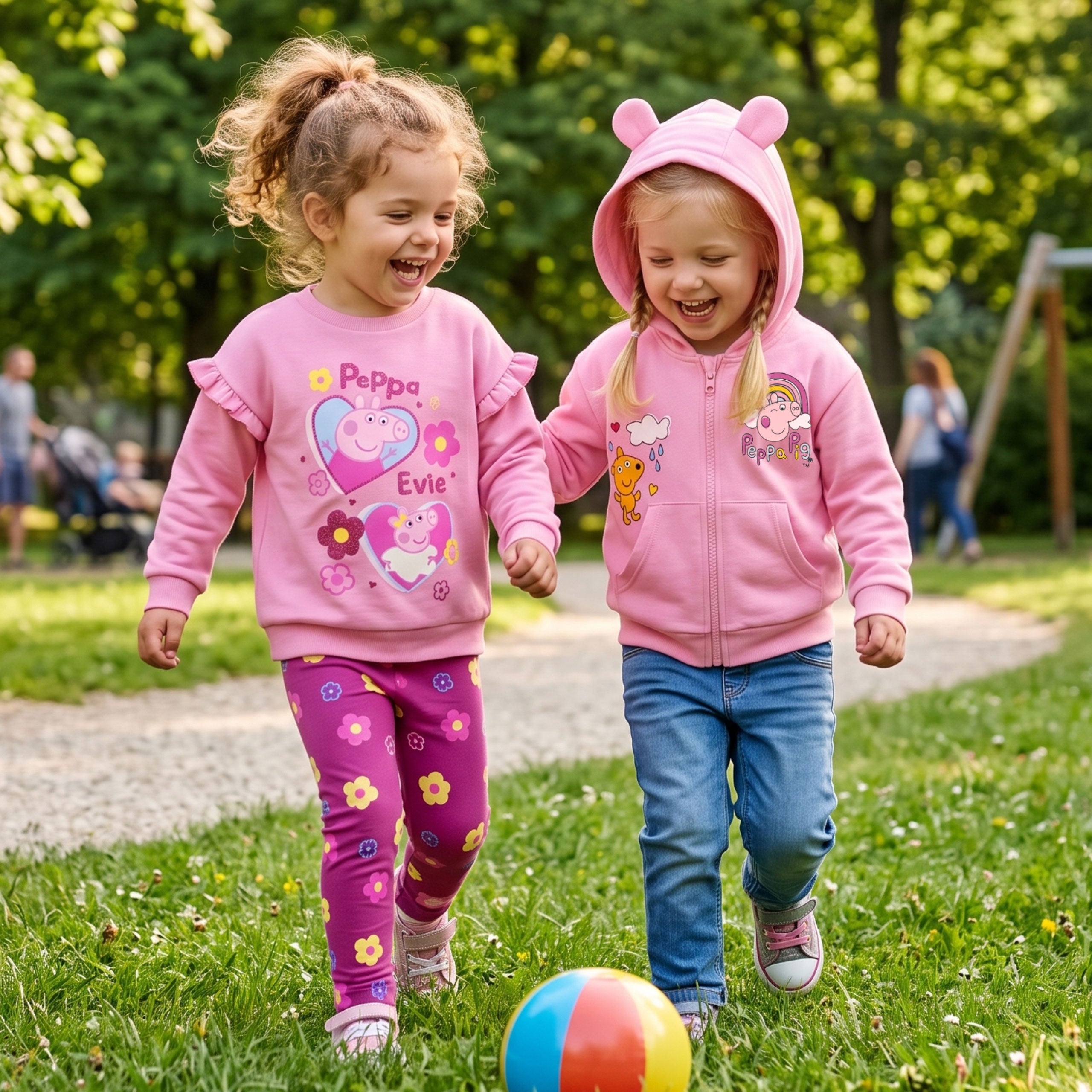Peppa Pig And Evie Pig Sweatshirt & Legging Set