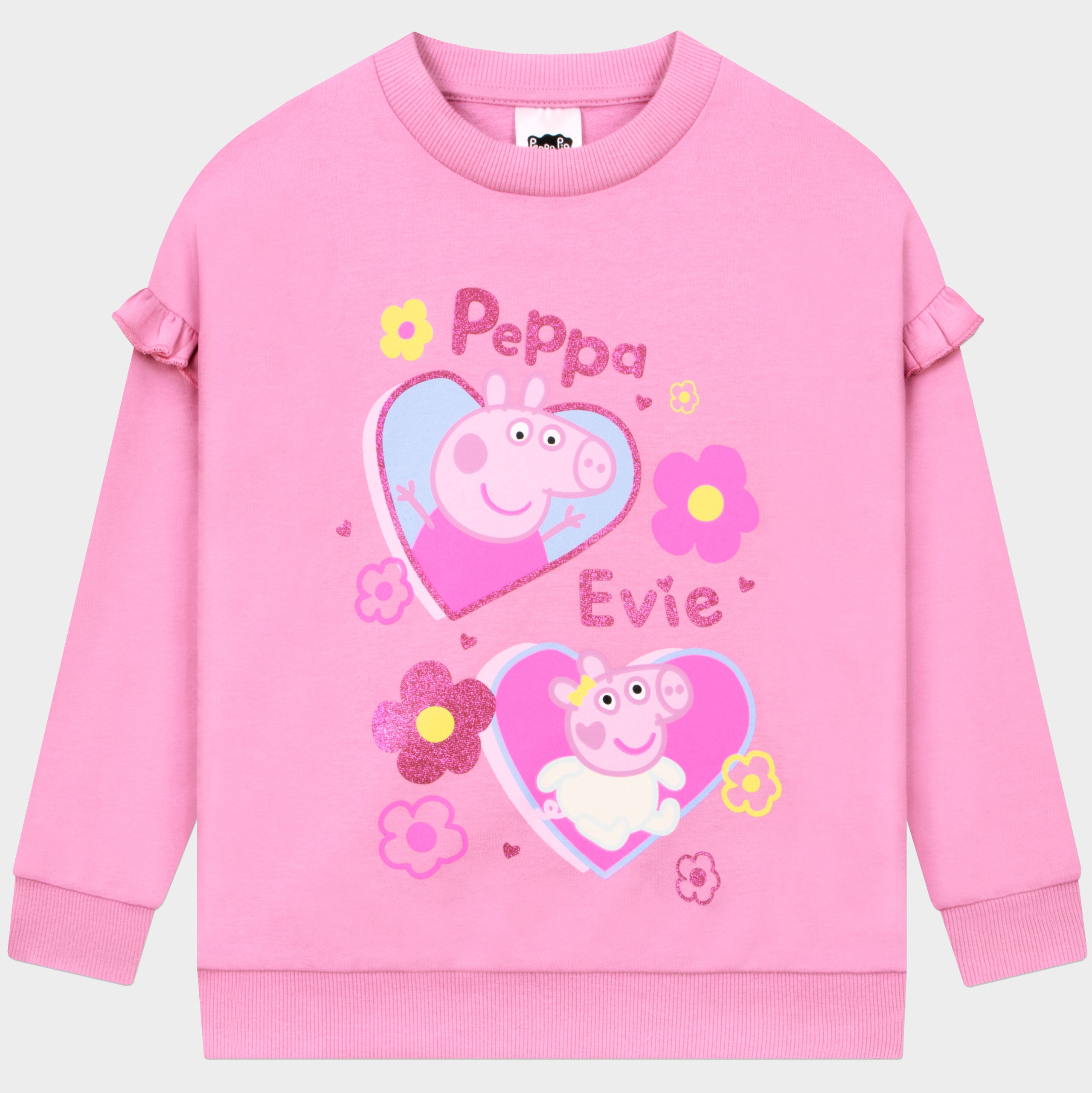 Peppa Pig And Evie Pig Sweatshirt & Legging Set