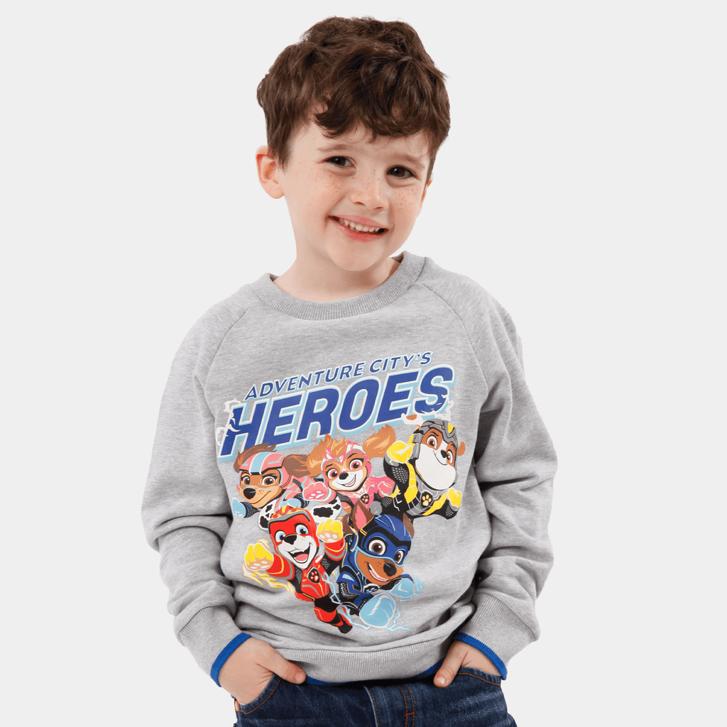 Paw Patrol Pull Garçon Mighty Movie - Sweat-Shirt Officiel Pat' Patrouille 18 Mois à 8 Ans