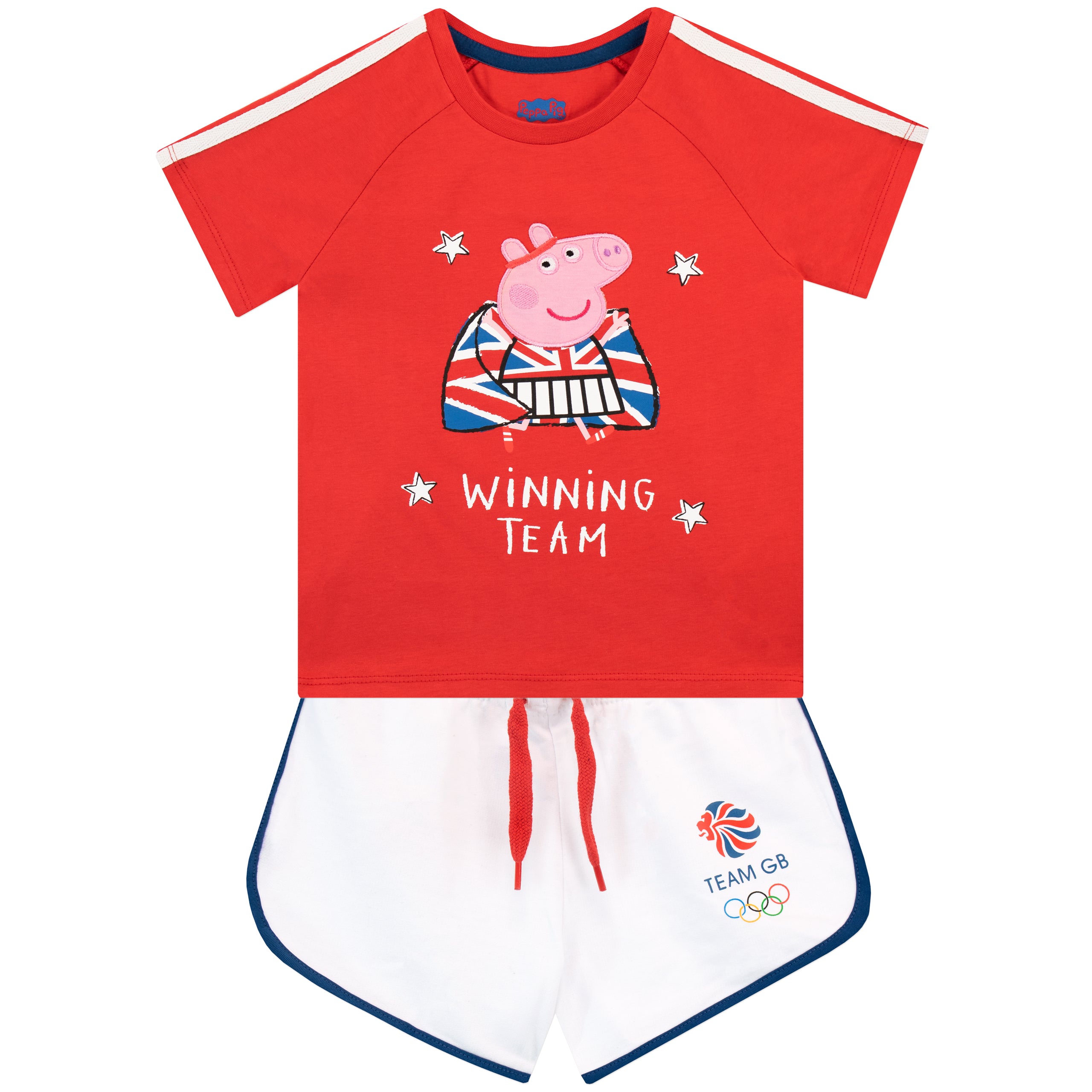 Peppa Pig Team GB T-Shirt and Shorts Set