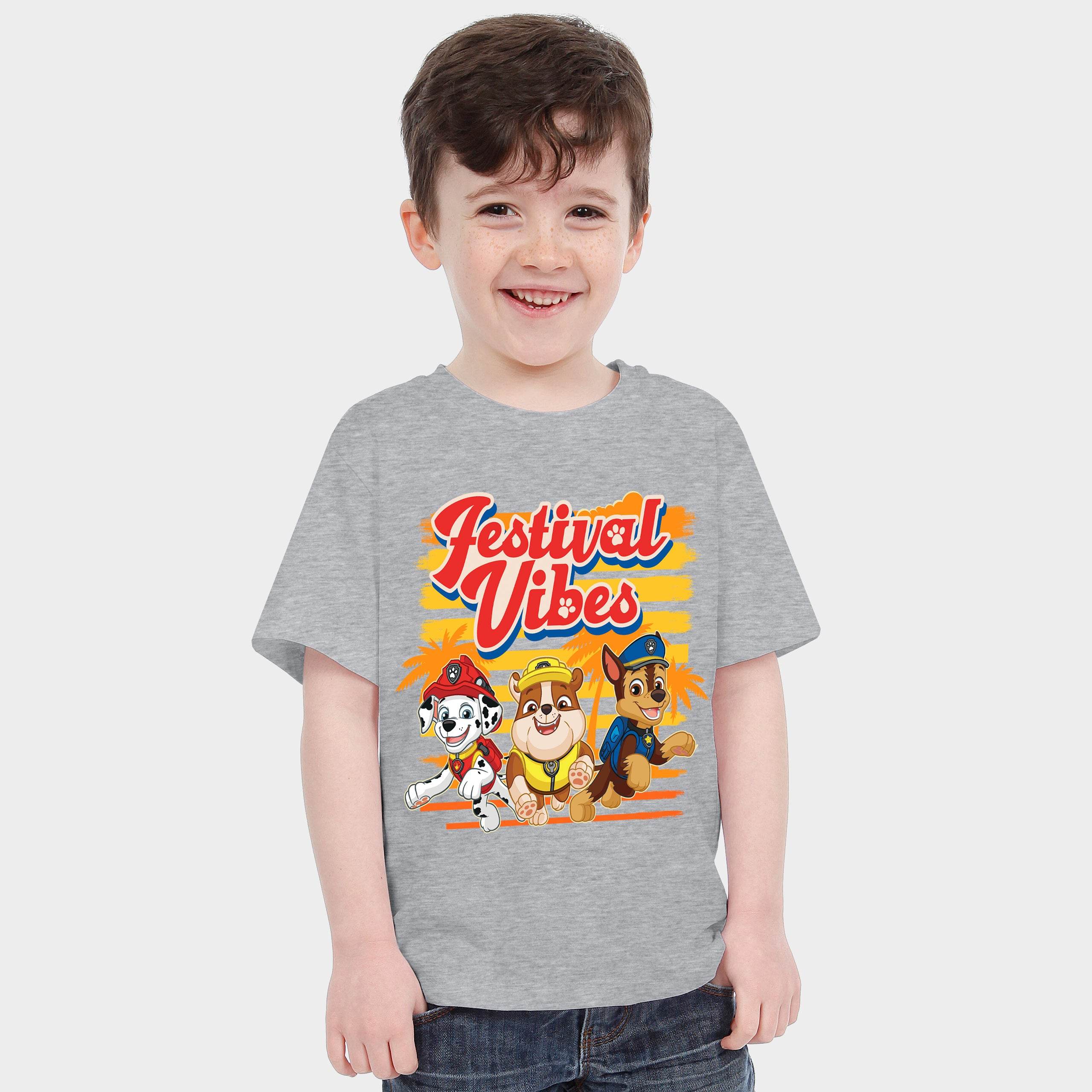 Paw Patrol Grey Boys Festival T-Shirt - Character.com