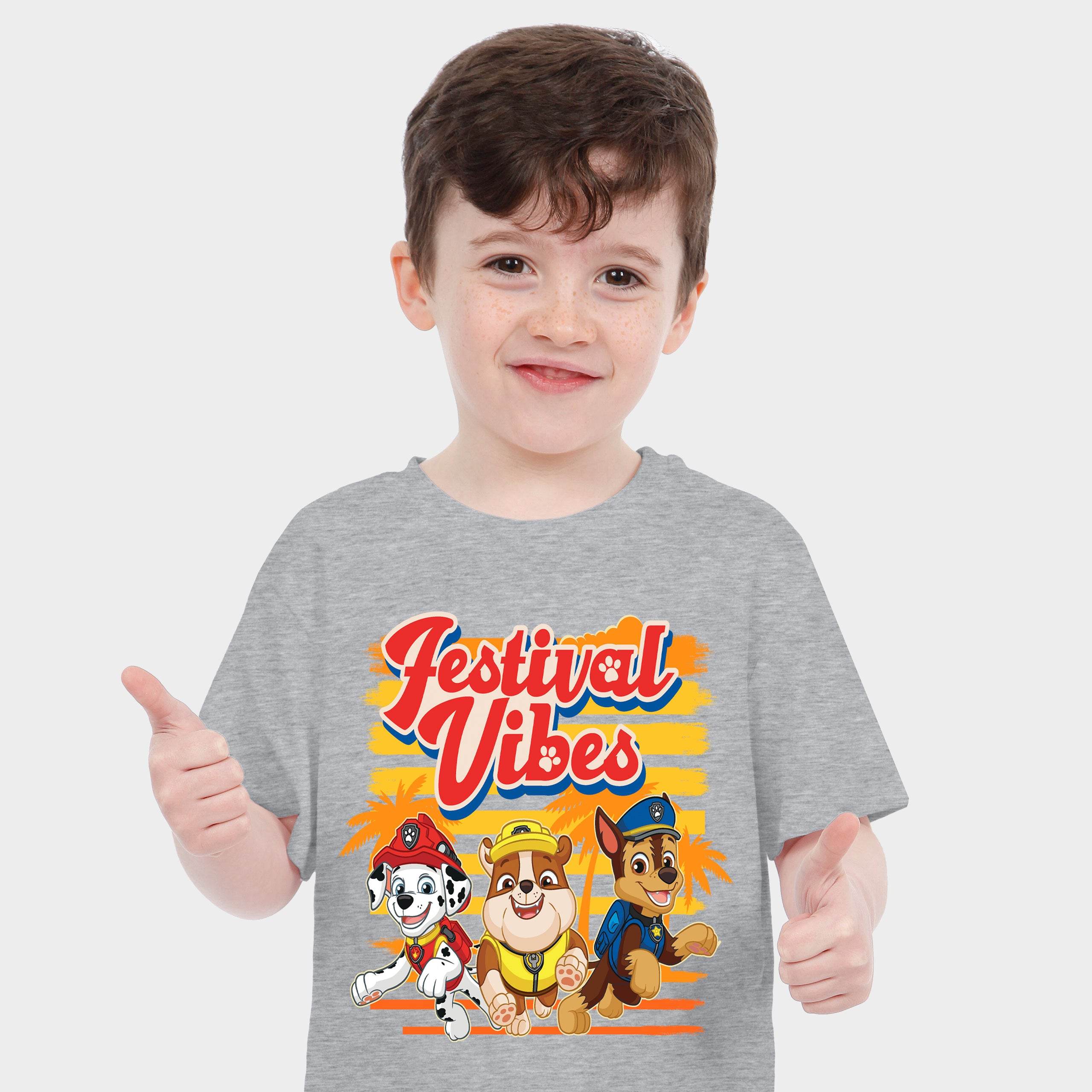 Paw Patrol Grey Boys Festival T-Shirt - Character.com