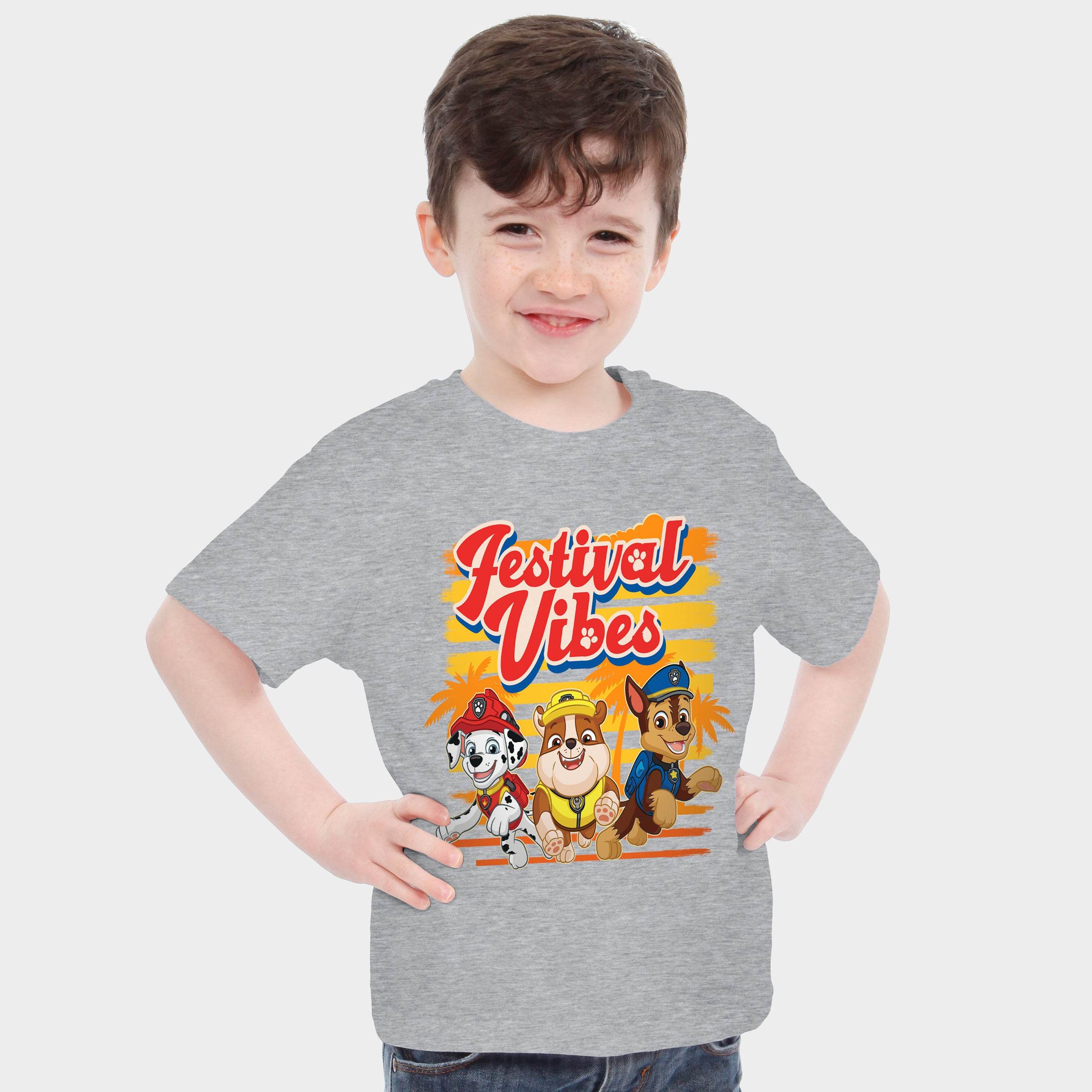 Paw Patrol Grey Boys Festival T-Shirt - Character.com