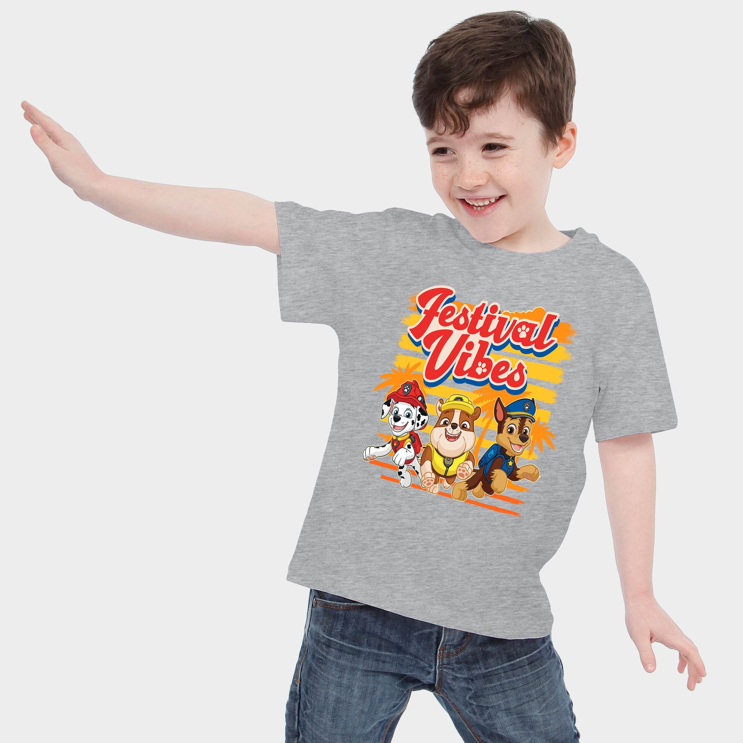 Paw Patrol Grey Boys Festival T-Shirt - Character.com