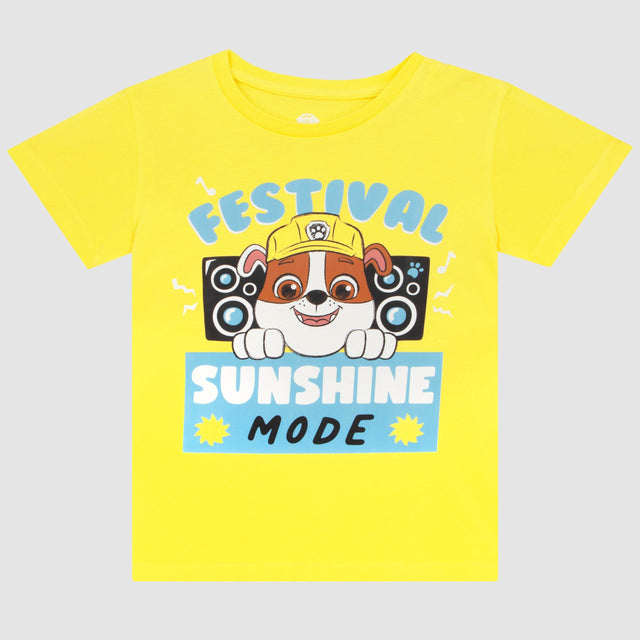 Paw Patrol Yellow Boys Festival T-Shirt - Character.com