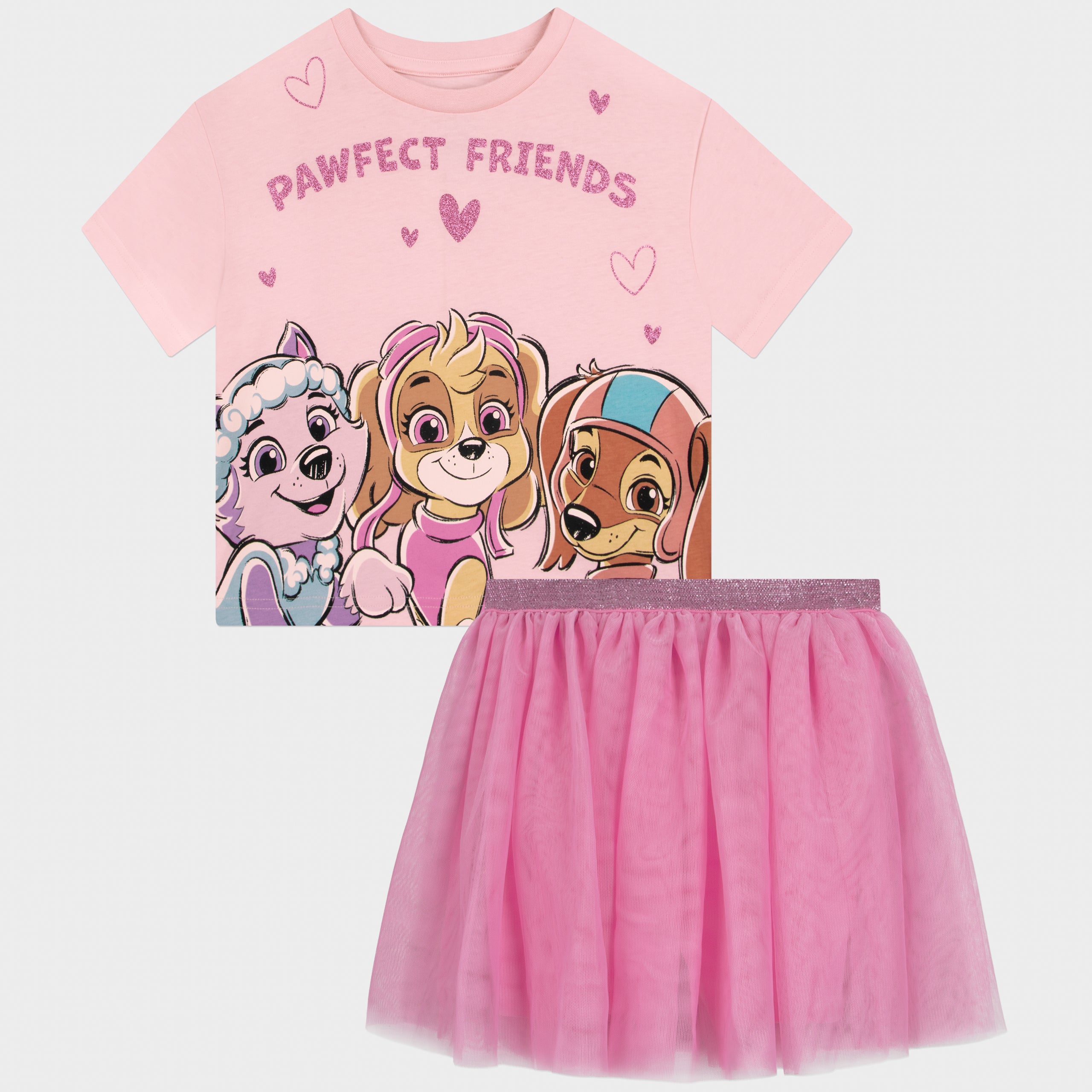 PAW Patrol Glittery T-Shirt And Tulle Skirt Outfit Set