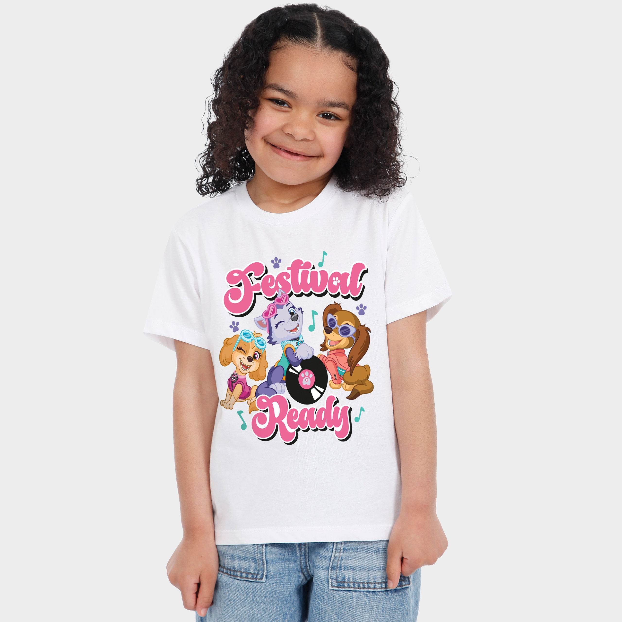 Paw Patrol White Girls Festival T-Shirt - Character.com