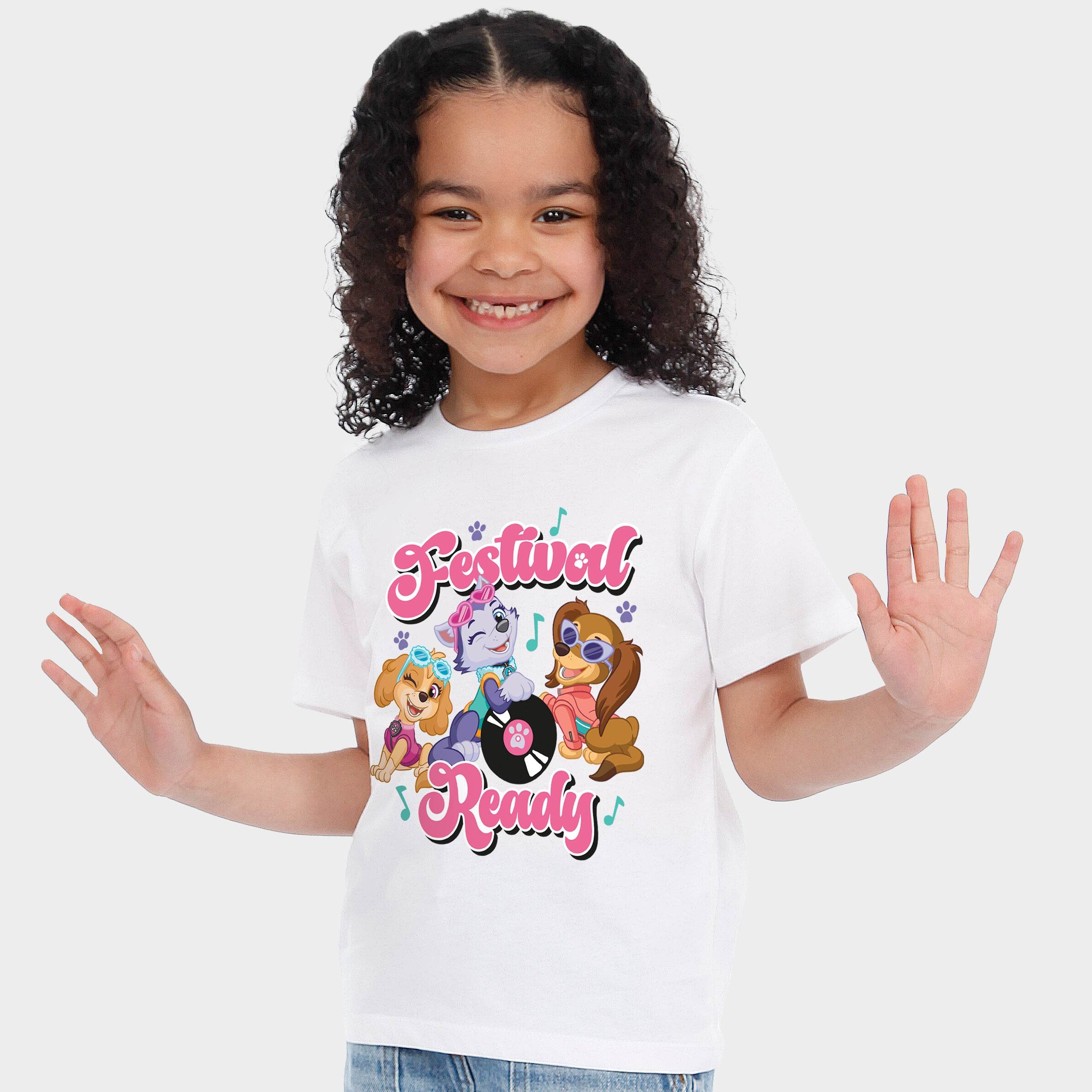 Paw Patrol White Girls Festival T-Shirt - Character.com