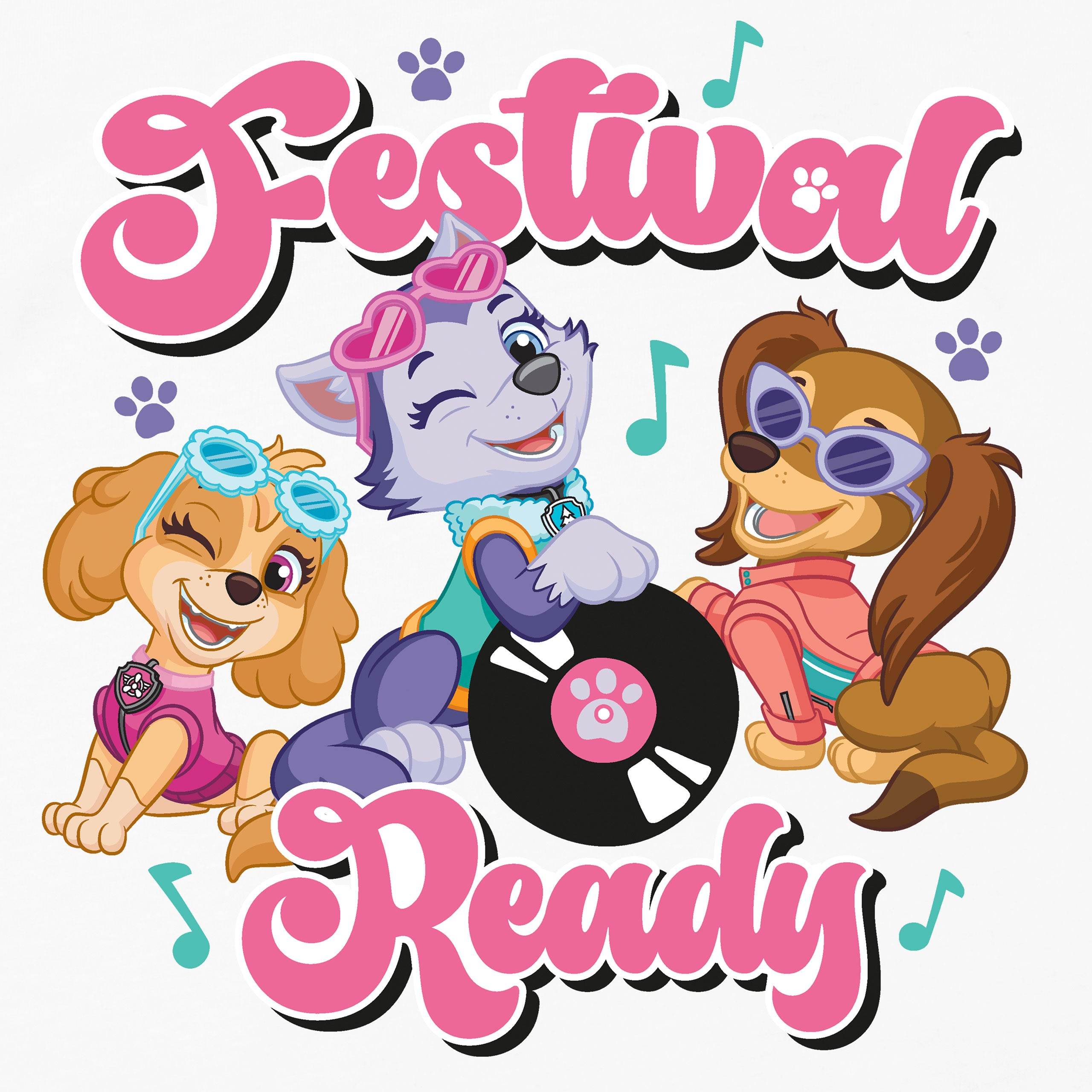 Paw Patrol White Girls Festival T-Shirt - Character.com