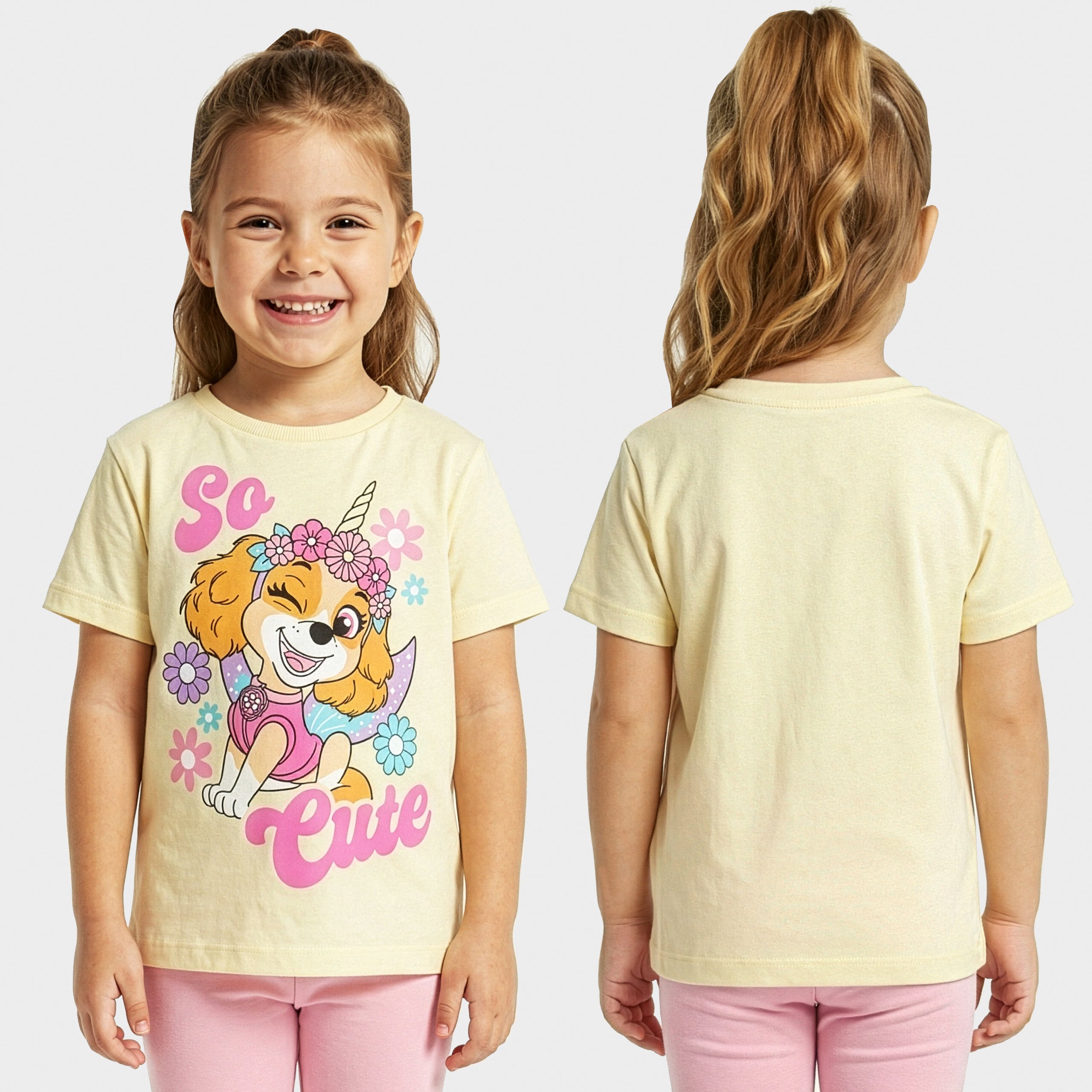 Paw Patrol Skye and Liberty T-shirts 3 Pack