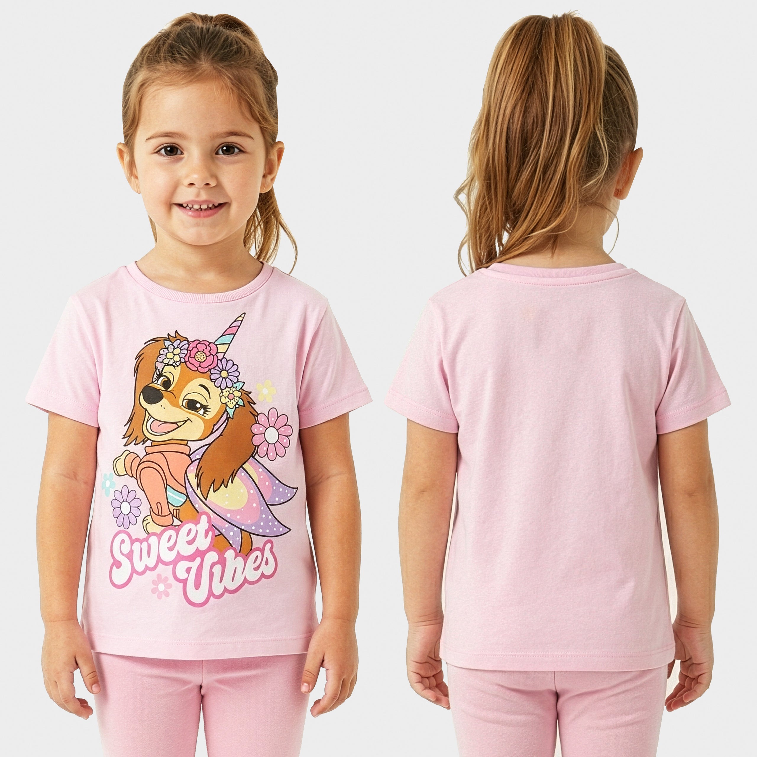 Paw Patrol Skye and Liberty T-shirts 3 Pack
