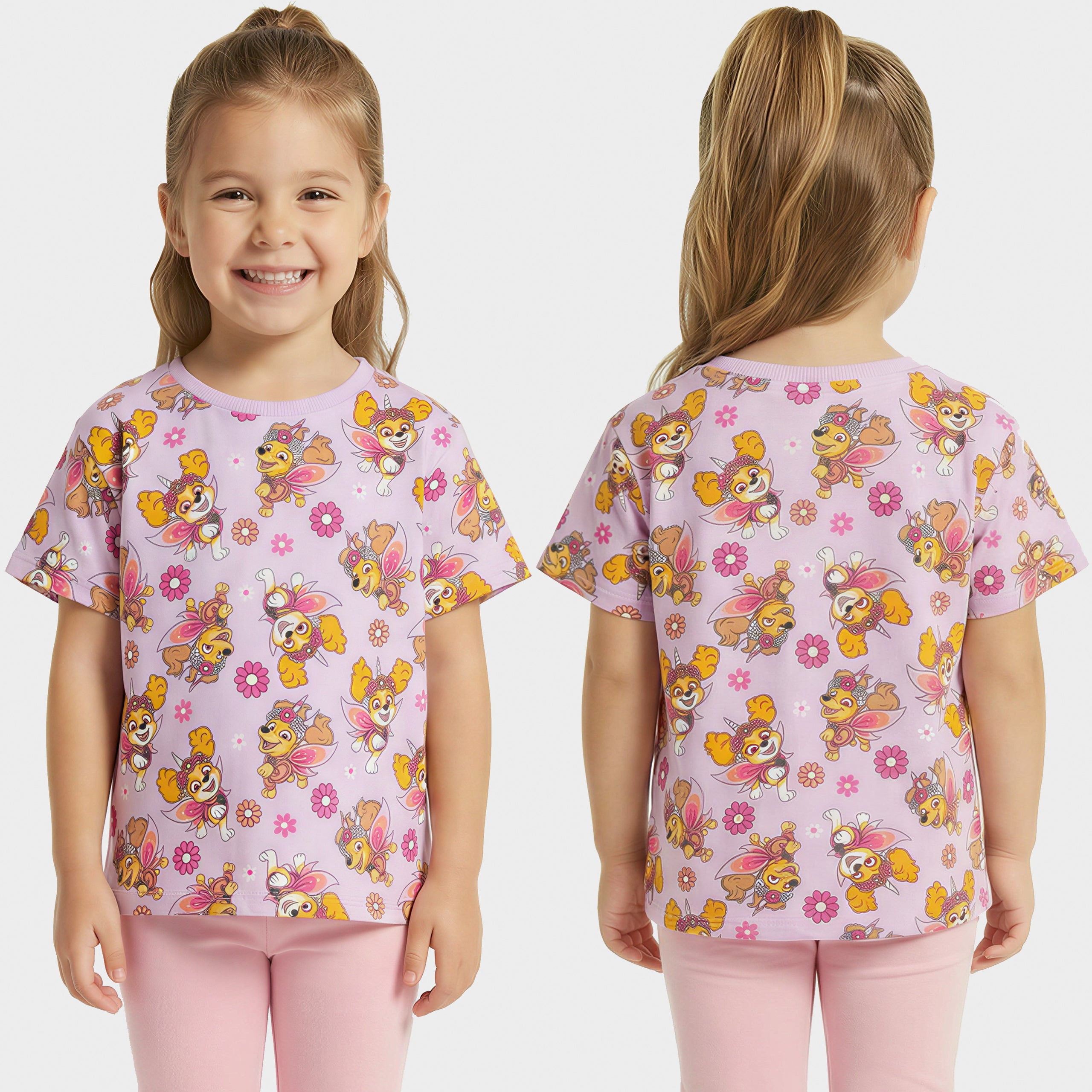 Paw Patrol Skye and Liberty T-shirts 3 Pack