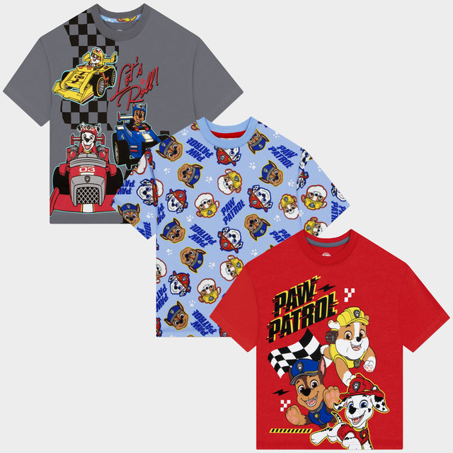 PAW Patrol Marshall Chase & Rubble 3 Pack T-Shirts