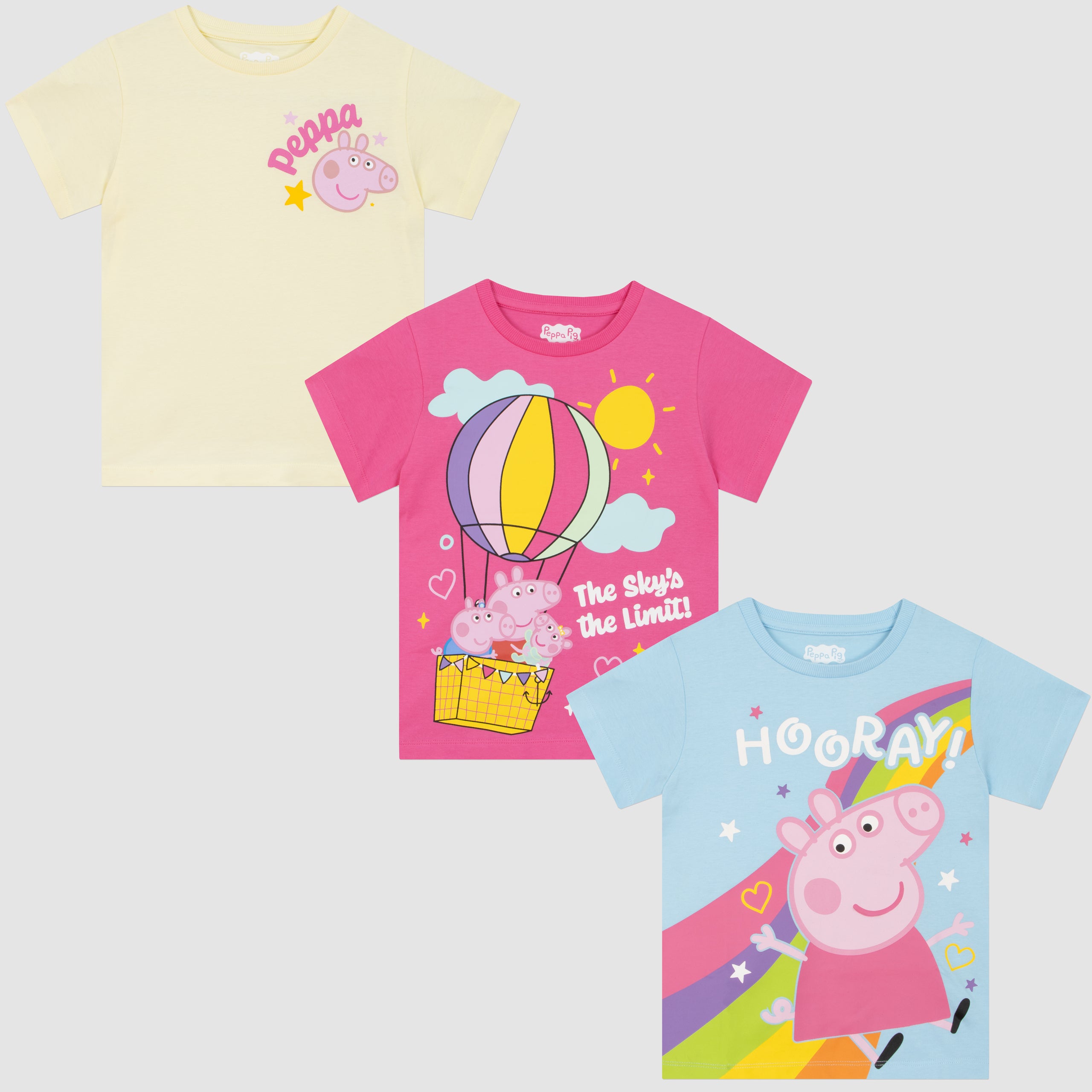 Peppa Pig T-Shirts 3 Pack