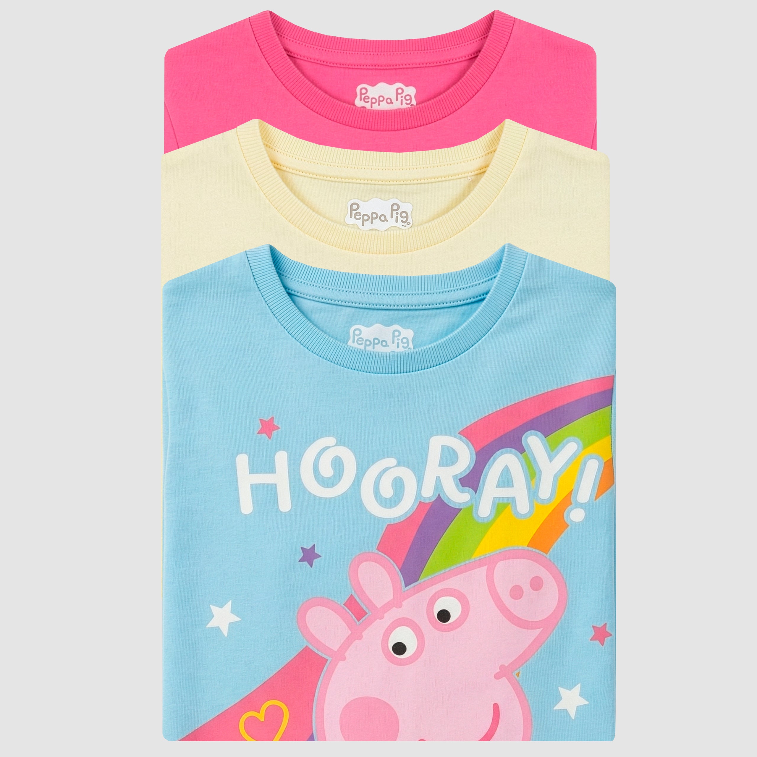 Peppa Pig T-Shirts 3 Pack