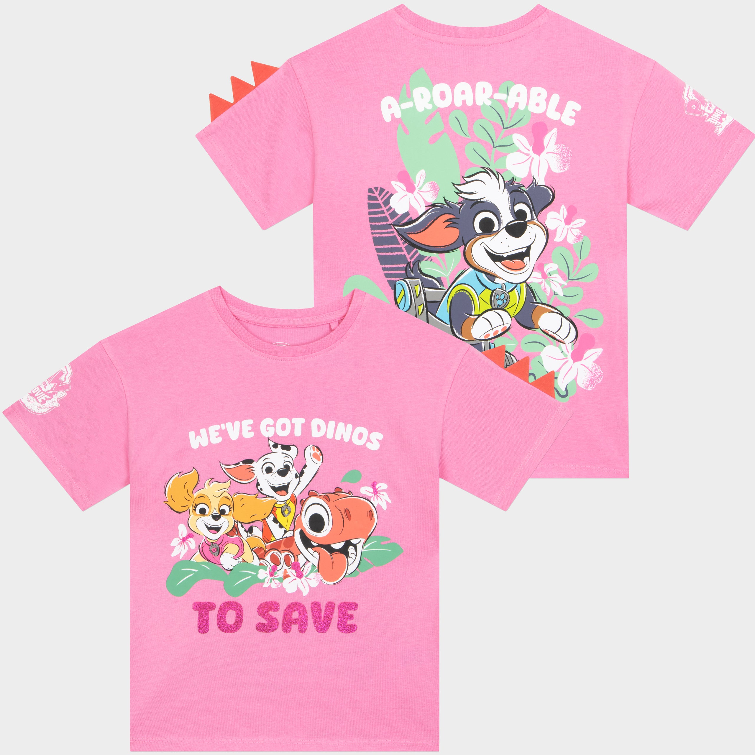 PAW Patrol Dinosaur Sleeve Spikes T-Shirt