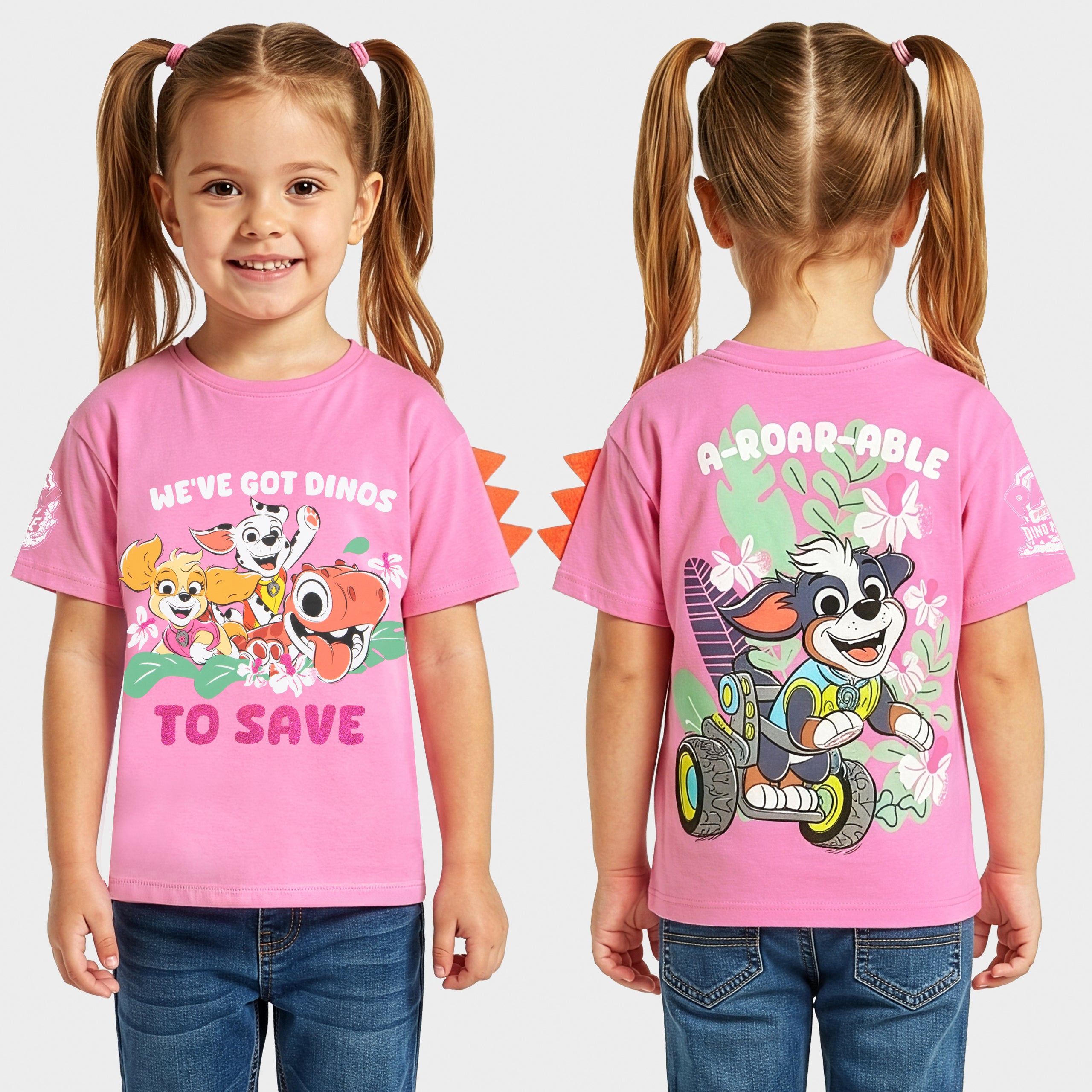 PAW Patrol Dinosaur Sleeve Spikes T-Shirt