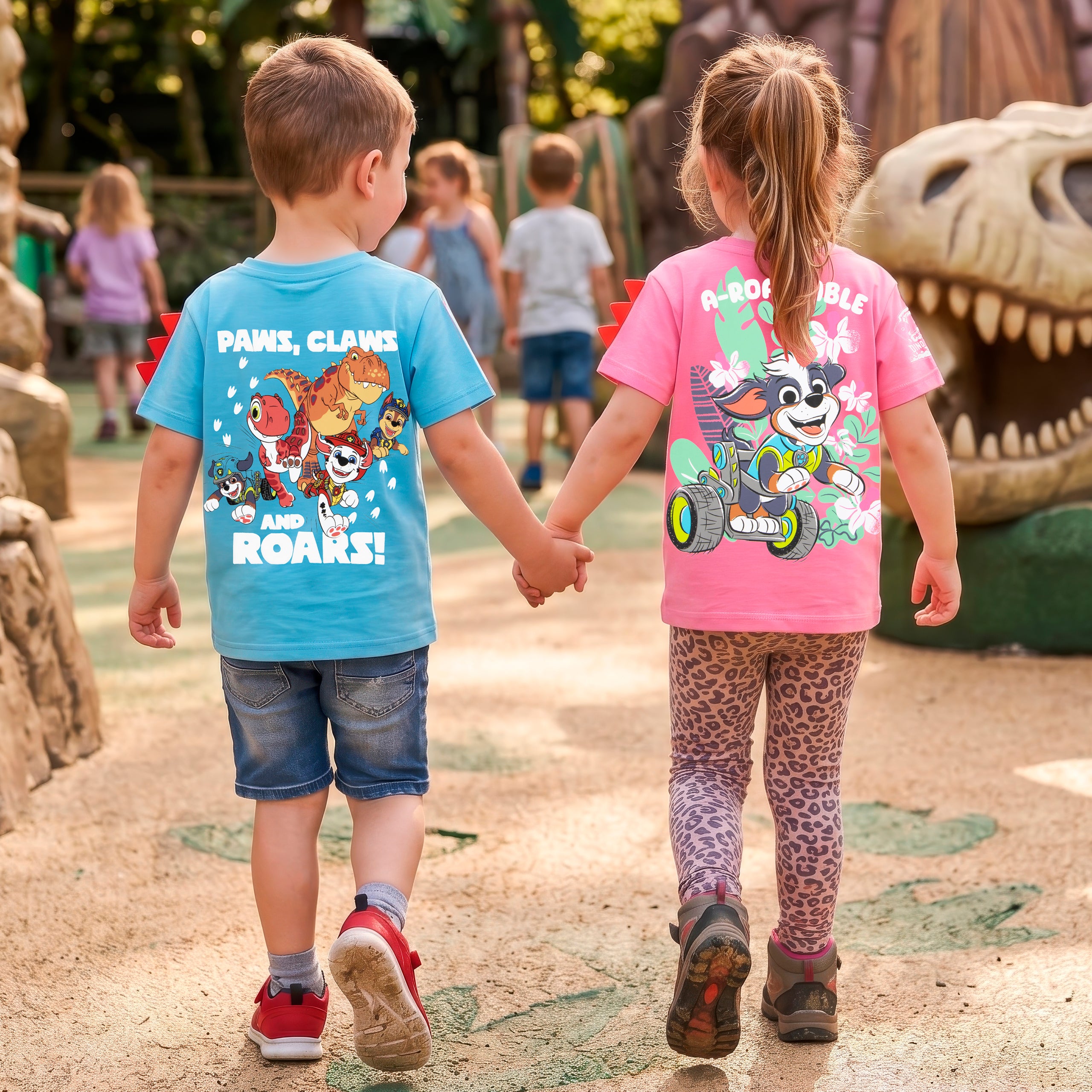 PAW Patrol Dinosaur Sleeve Spikes T-Shirt