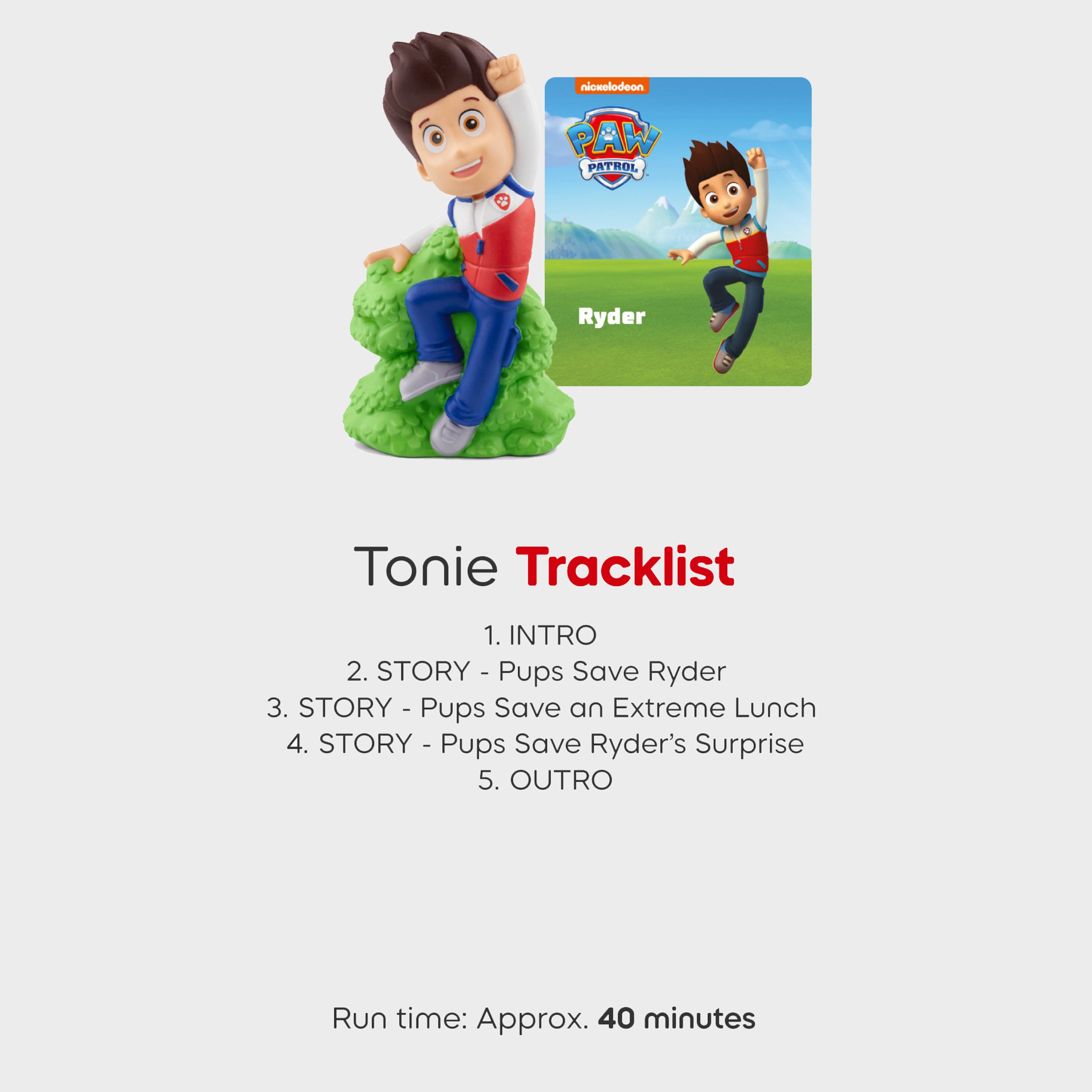 Tonies Paw Patrol Ryder Audio Figure